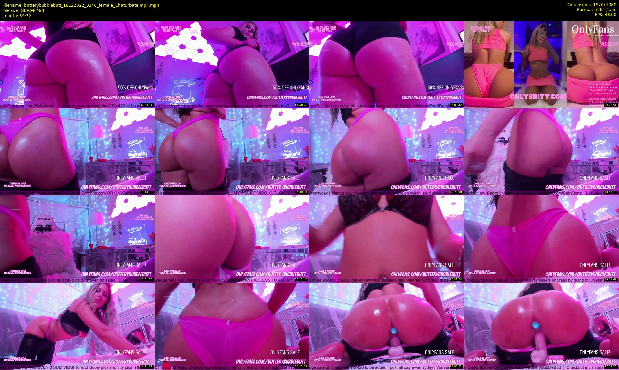 butterybubblebutt — 40 minute Chaturbate couple cam show recording, 1080p, Dec 18, 2022