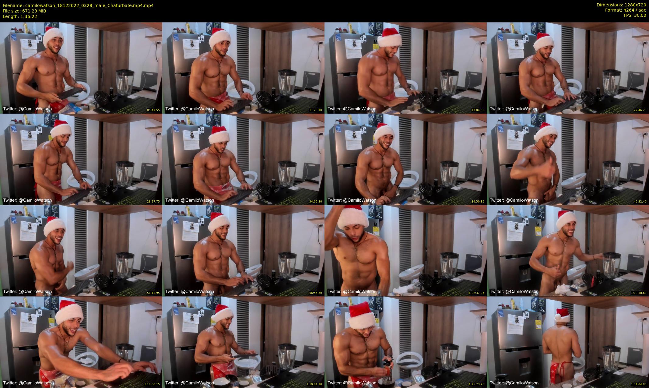 camilowatson — 97 minute Chaturbate male cam show recording, 720p, Dec 18, 2022