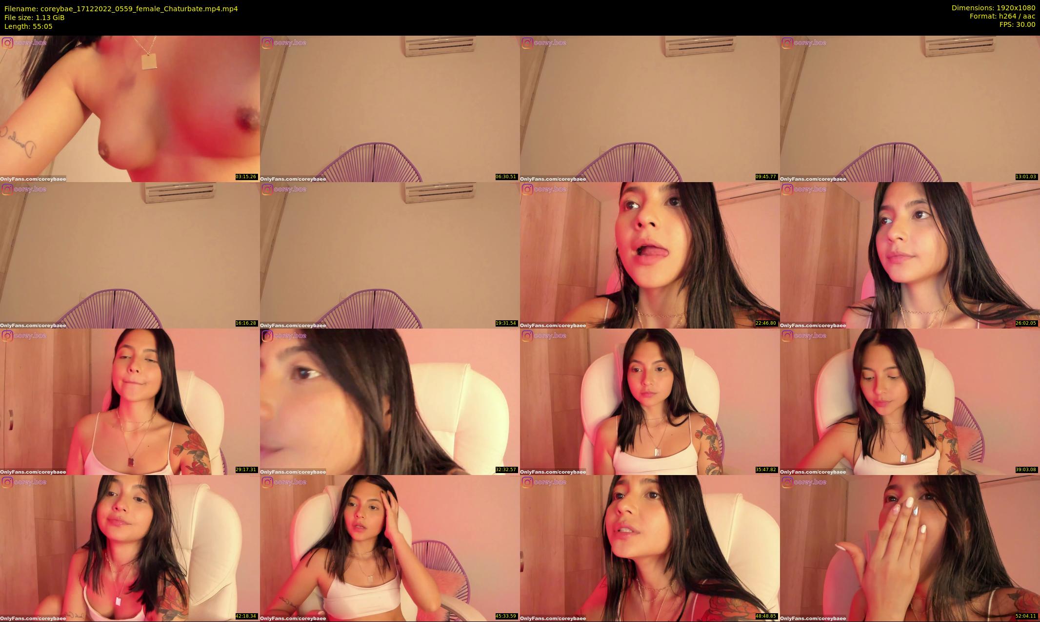 coreybae — 56 minute Chaturbate female cam show recording, 1080p, Dec 17, 2022