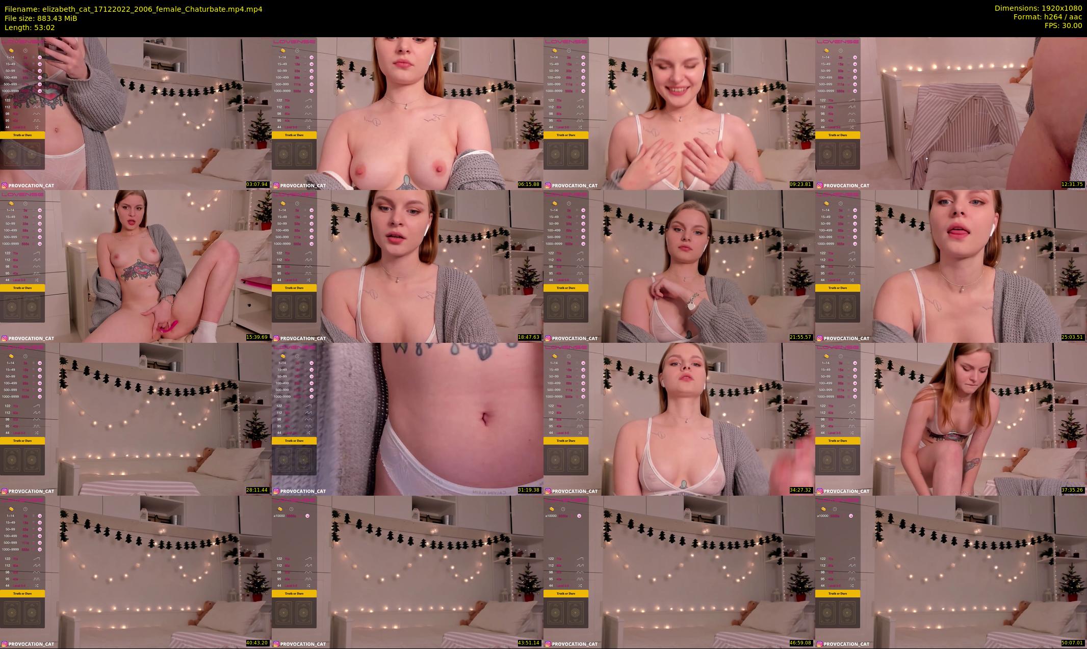 elizabeth_cat — 54 minute Chaturbate female cam show recording, 1080p, Dec 17, 2022