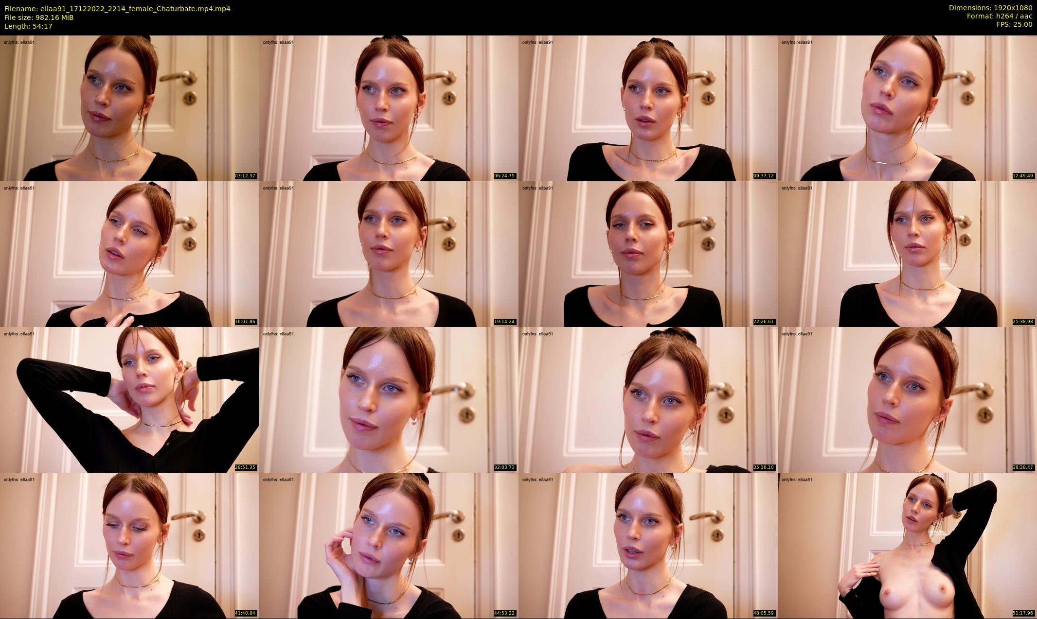 ellaa91 — 55 minute Chaturbate female cam show recording, 1080p, Dec 17, 2022