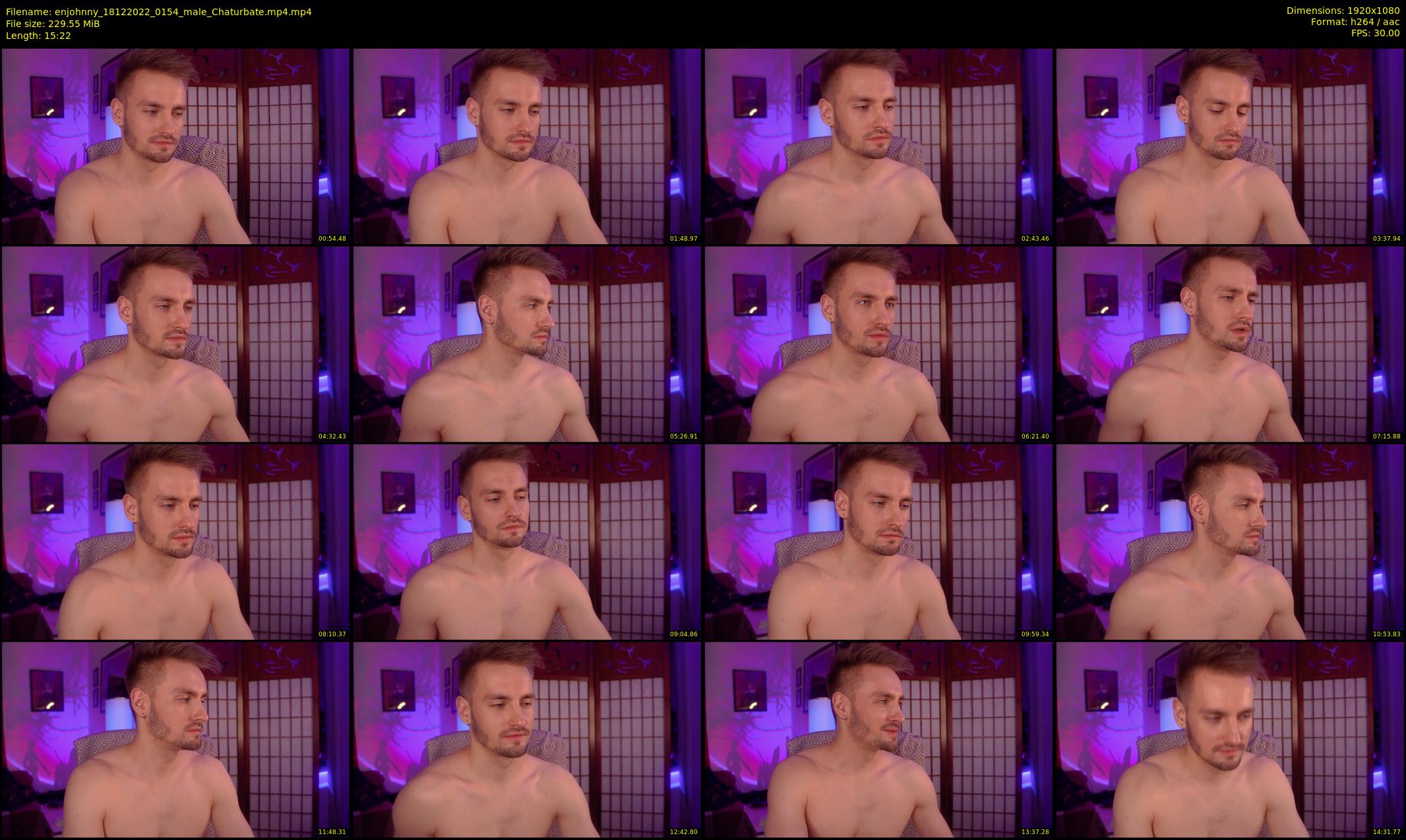 enjohnny — 16 minute Chaturbate male cam show recording, 1080p, Dec 18, 2022