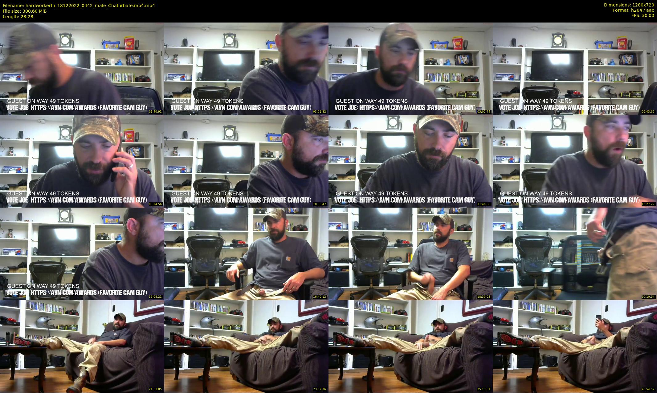 hardworkertn — 29 minute Chaturbate male cam show recording, 720p, Dec 18, 2022