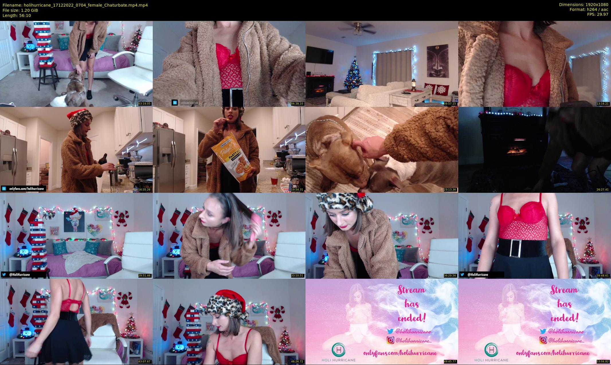 holihurricane — 57 minute Chaturbate female cam show recording, 1080p, Dec 17, 2022