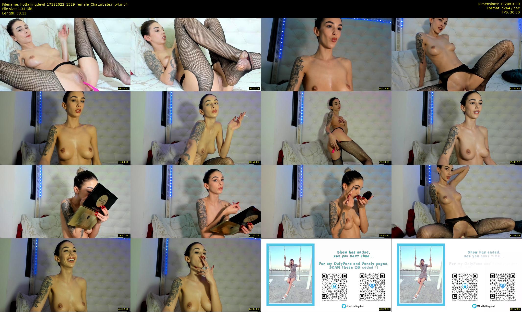 hotfallingdevil — 54 minute Chaturbate female cam show recording, 1080p, Dec 17, 2022