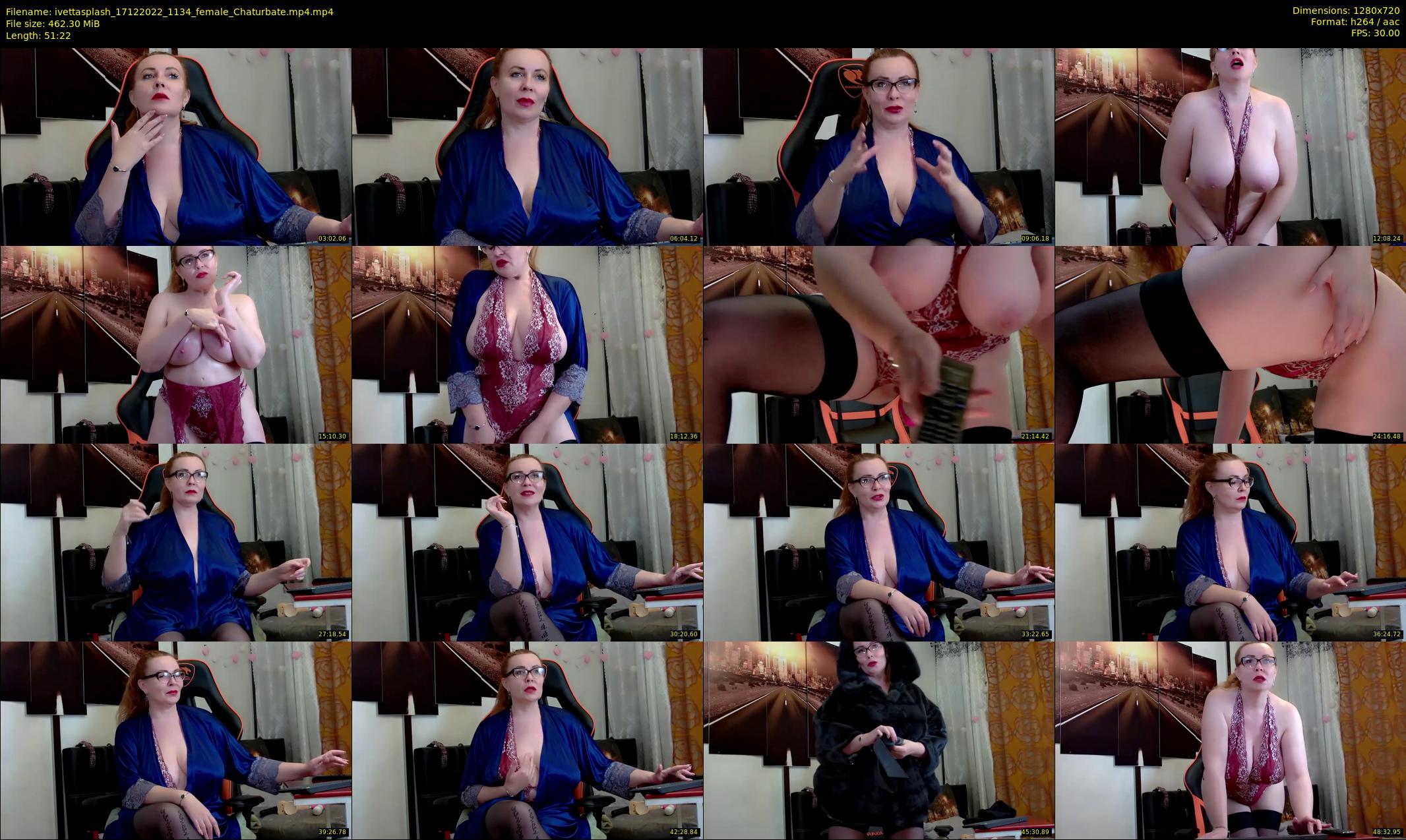 ivettasplash — 52 minute Chaturbate female cam show recording, 720p, Dec 17, 2022
