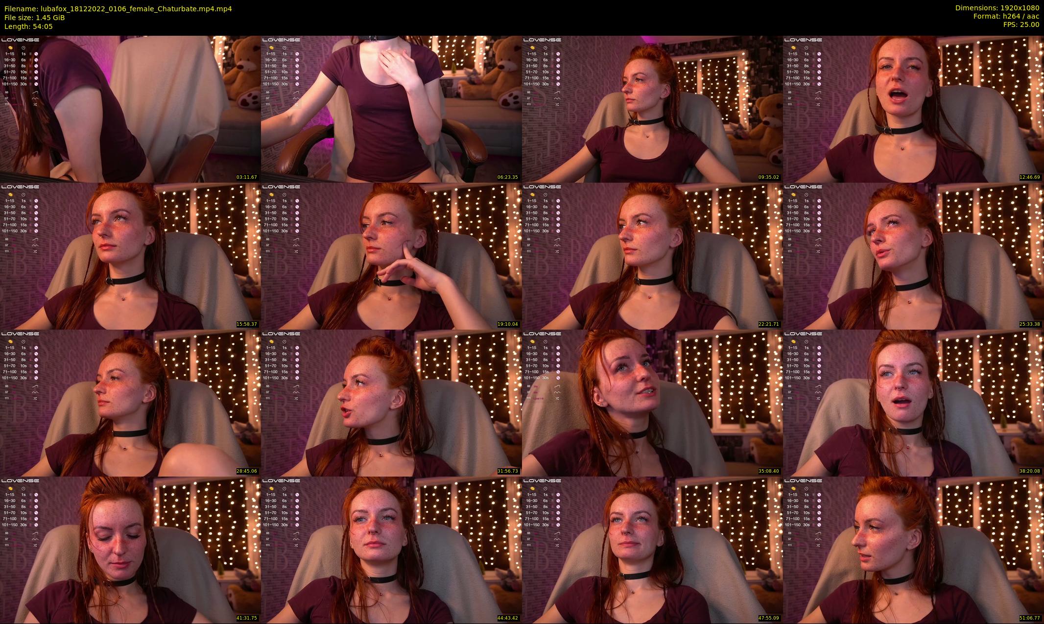 lubafox — 55 minute Chaturbate female cam show recording, 1080p, Dec 18, 2022