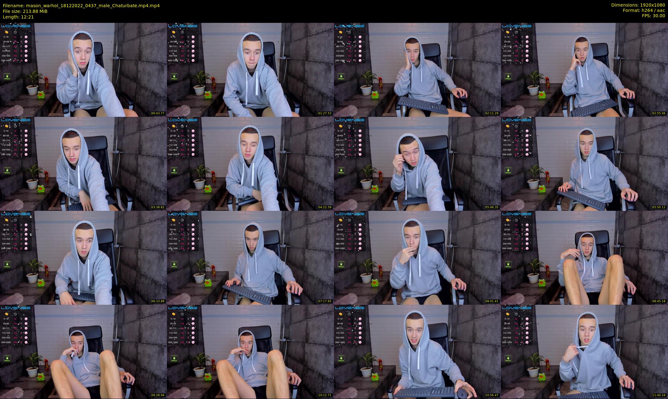 mason_warhol — 13 minute Chaturbate male cam show recording, 1080p, Dec 18, 2022