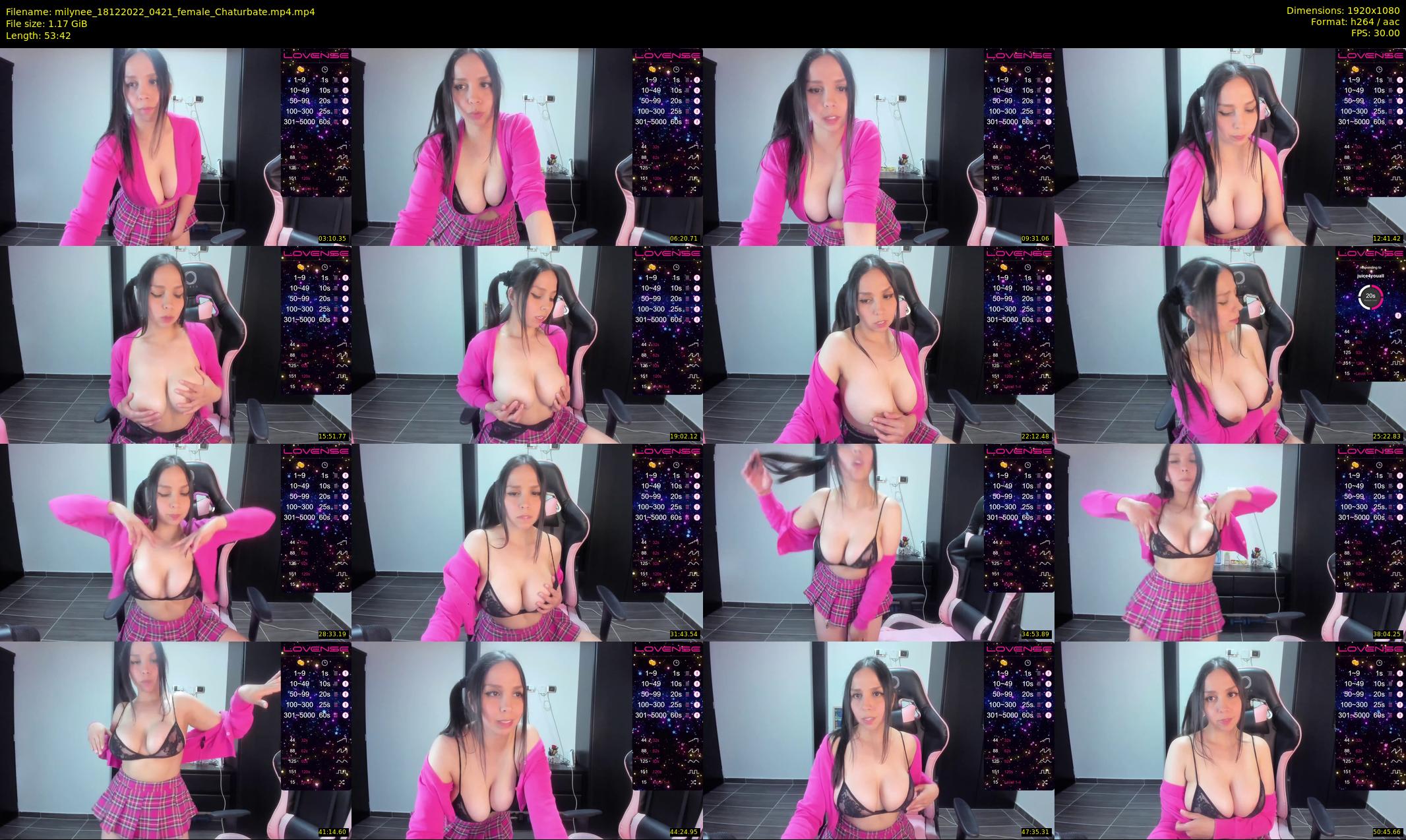 milynee — 54 minute Chaturbate female cam show recording, 1080p, Dec 18, 2022