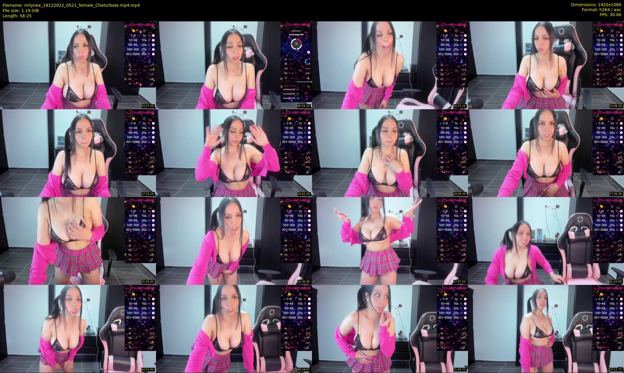 milynee — 59 minute Chaturbate female cam show recording, 1080p, Dec 18, 2022