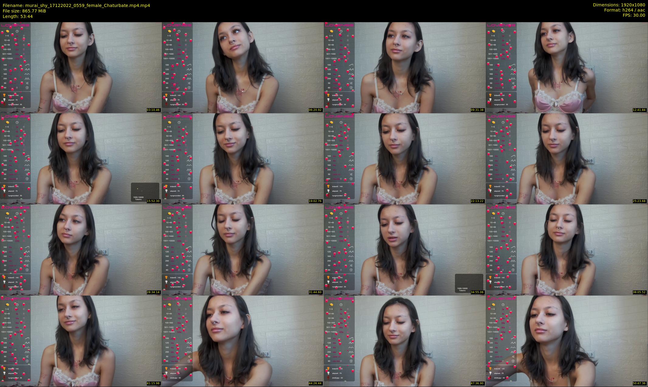 murai_shy — 54 minute Chaturbate female cam show recording, 1080p, Dec 17, 2022