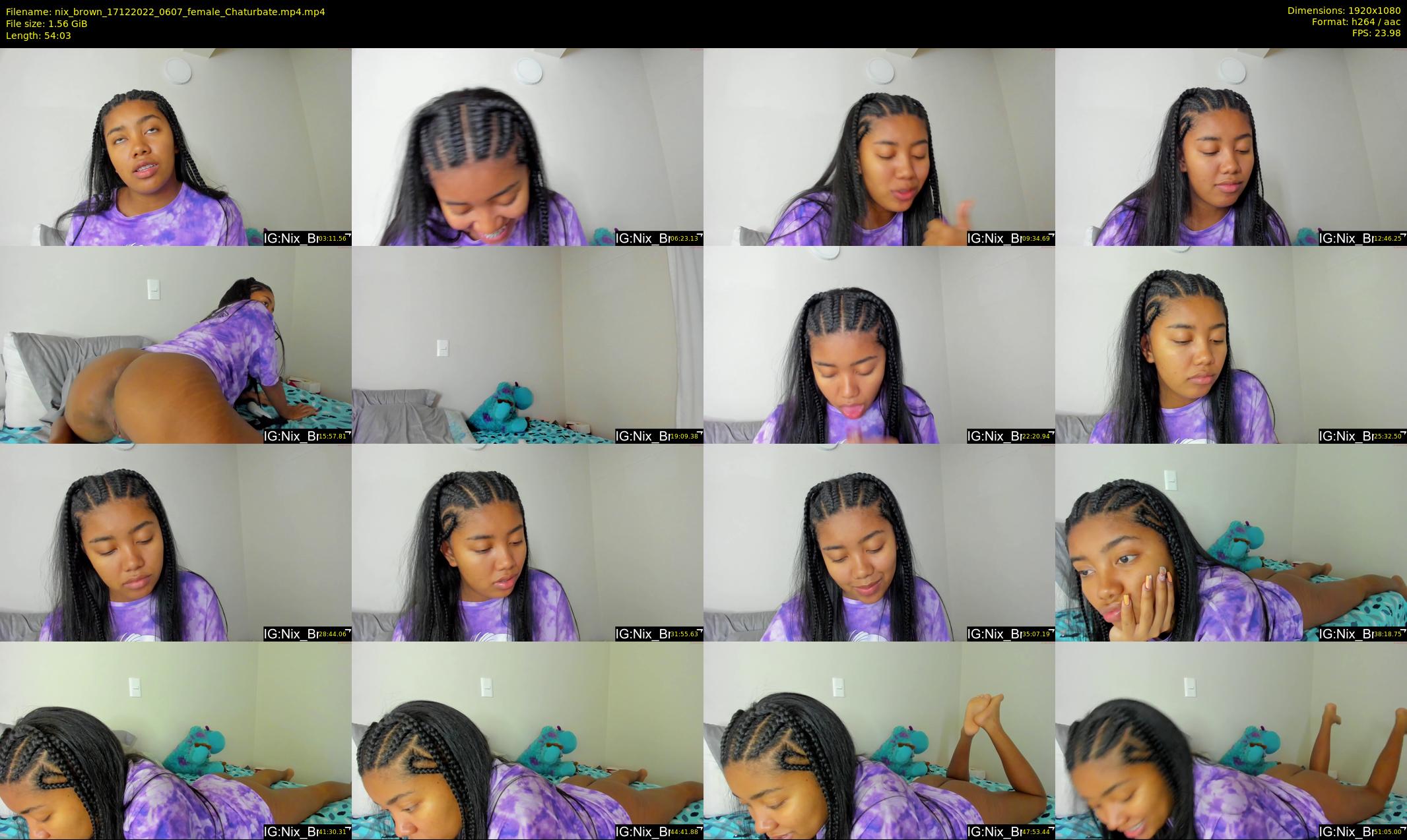 nix_brown — 55 minute Chaturbate female cam show recording, 1080p, Dec 17, 2022
