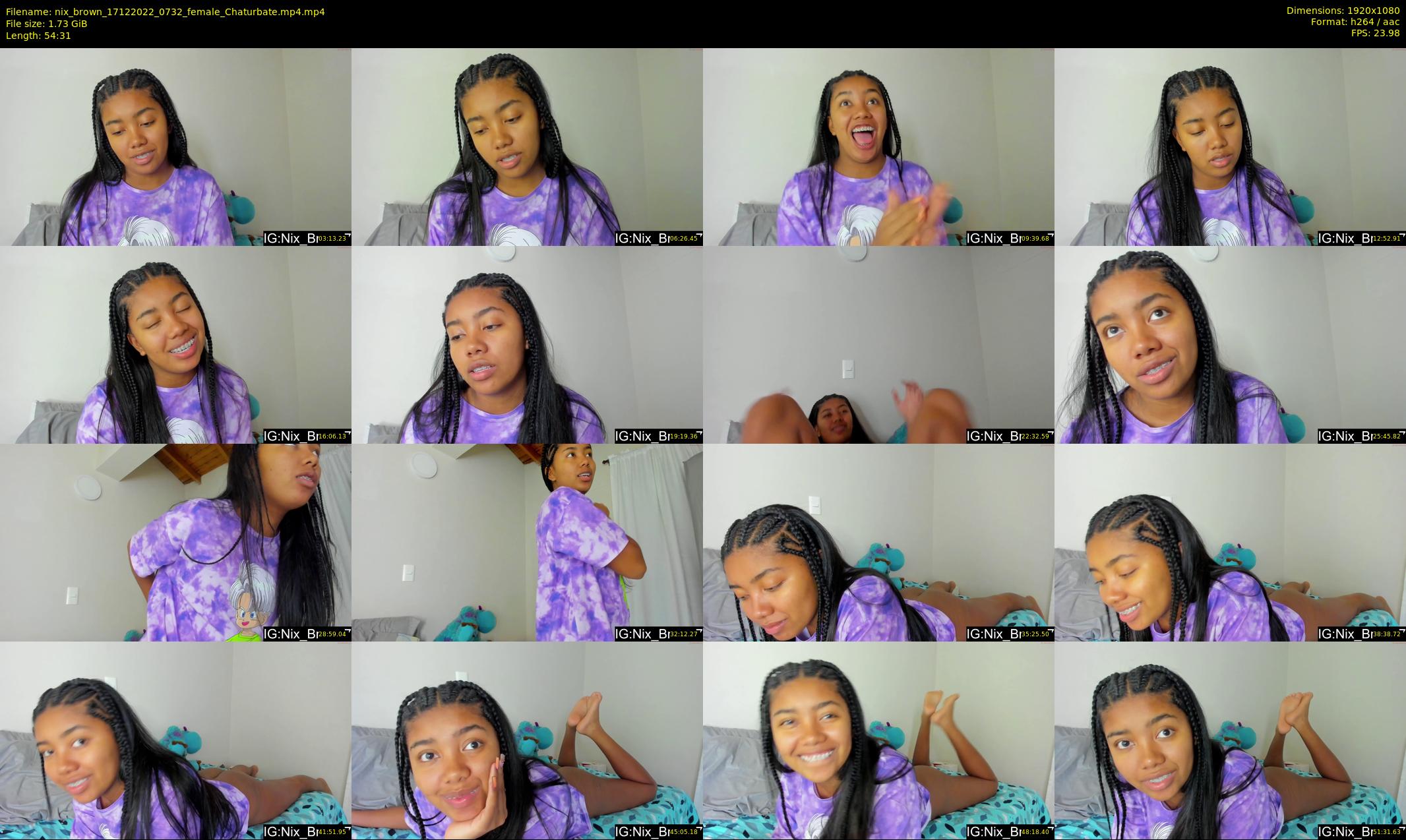 nix_brown — 55 minute Chaturbate female cam show recording, 1080p, Dec 17, 2022