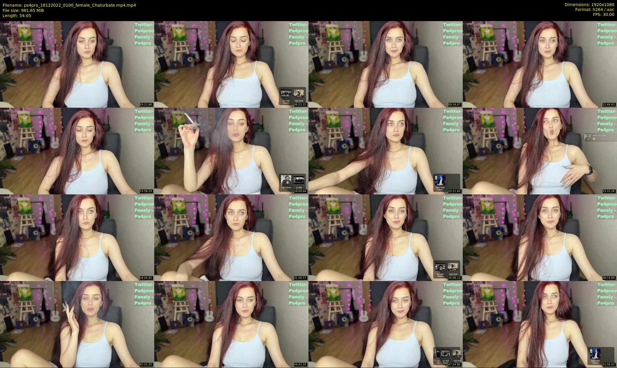 ps4pro — 55 minute Chaturbate female cam show recording, 1080p, Dec 18, 2022