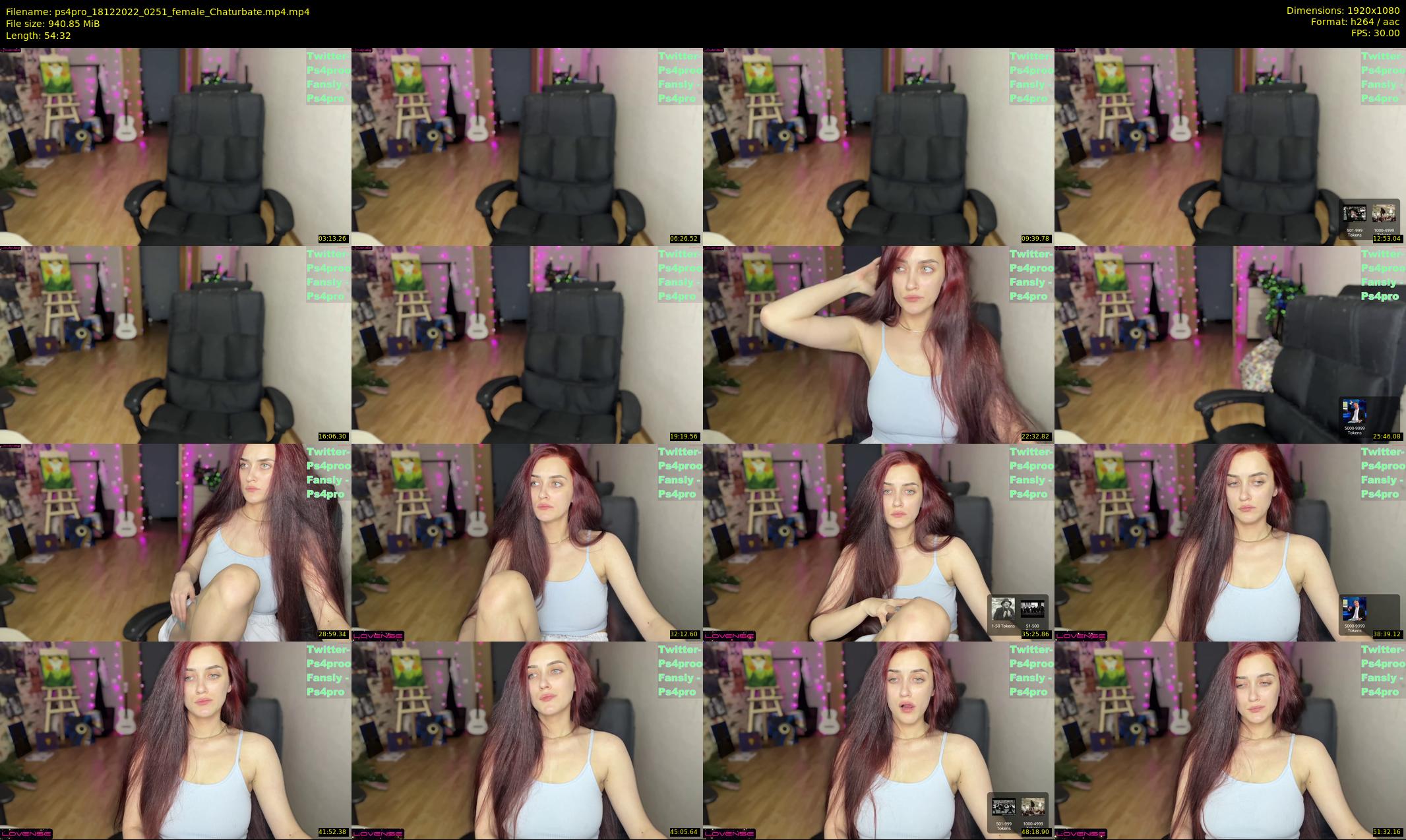ps4pro — 55 minute Chaturbate female cam show recording, 1080p, Dec 18, 2022