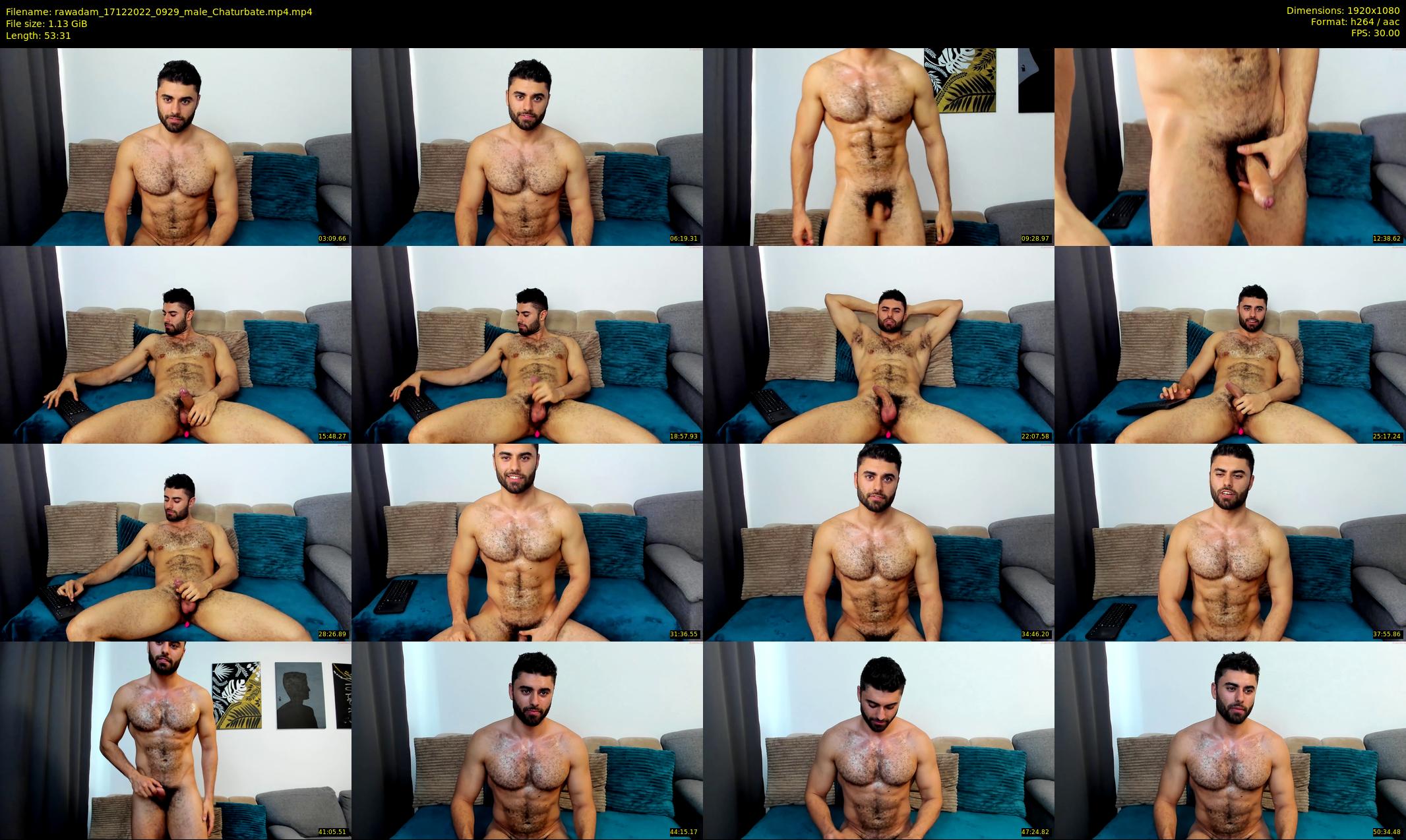 rawadam — 54 minute Chaturbate male cam show recording, 1080p, Dec 17, 2022