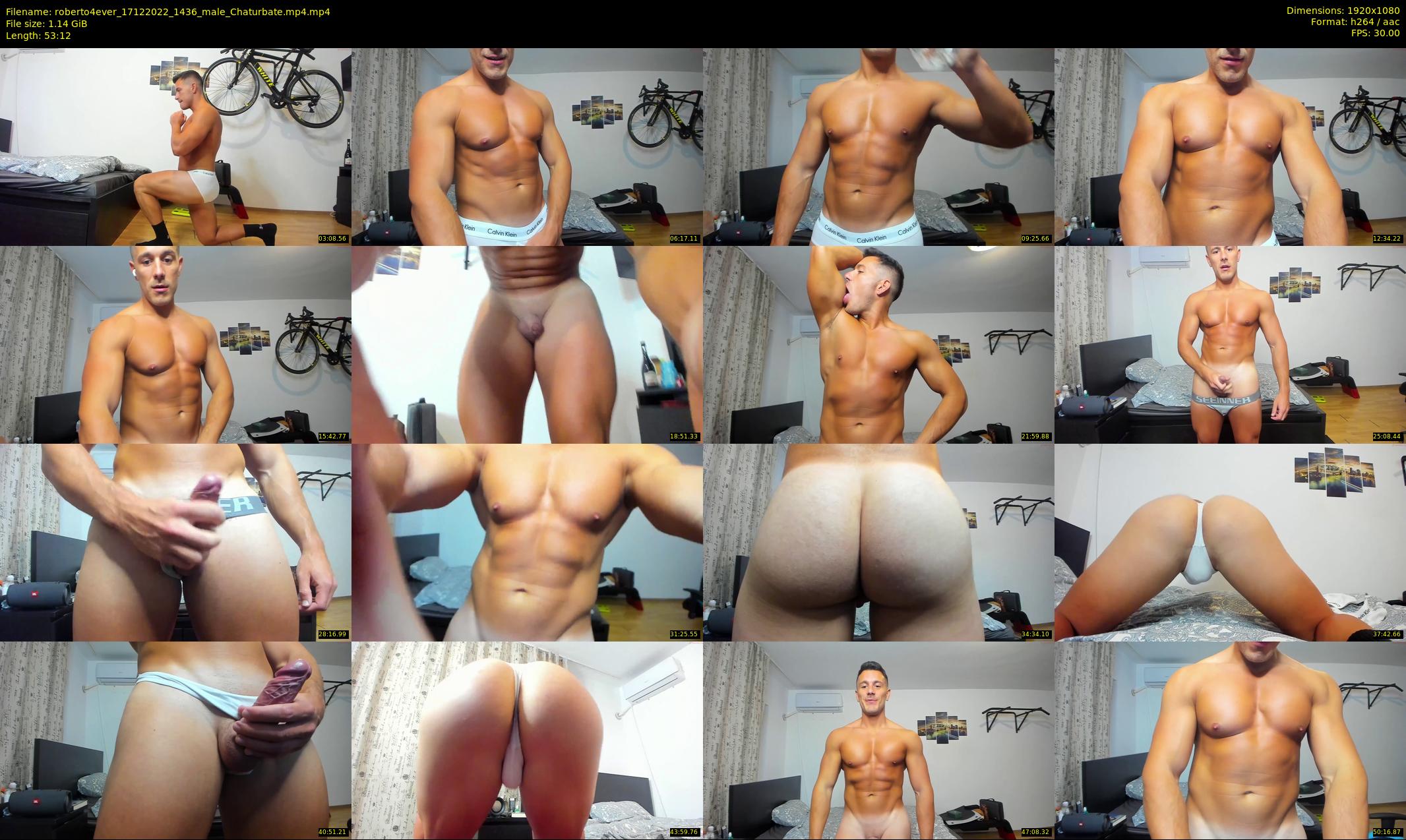 roberto4ever — 54 minute Chaturbate male cam show recording, 1080p, Dec 17, 2022