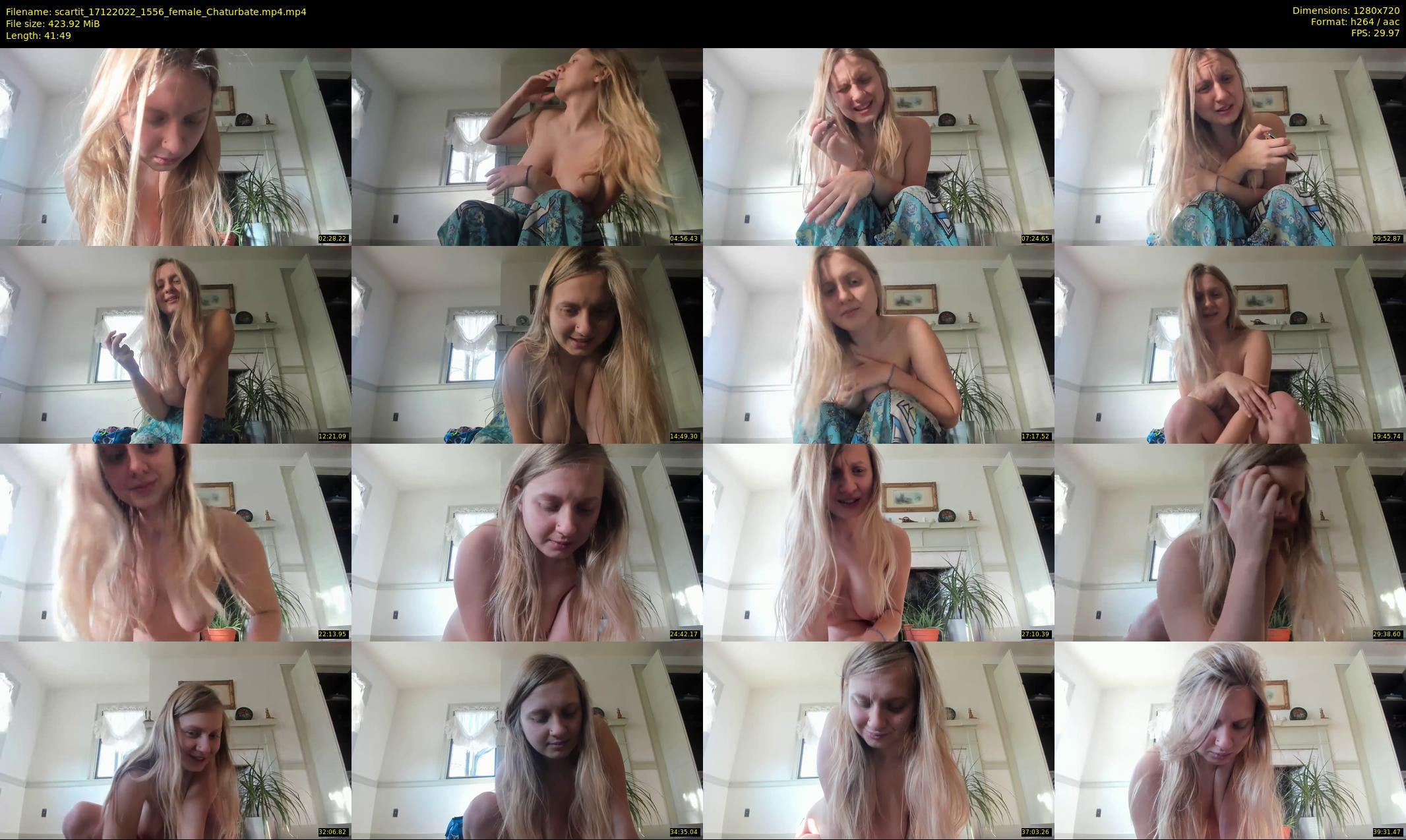 scartit — 42 minute Chaturbate female cam show recording, 720p, Dec 17, 2022