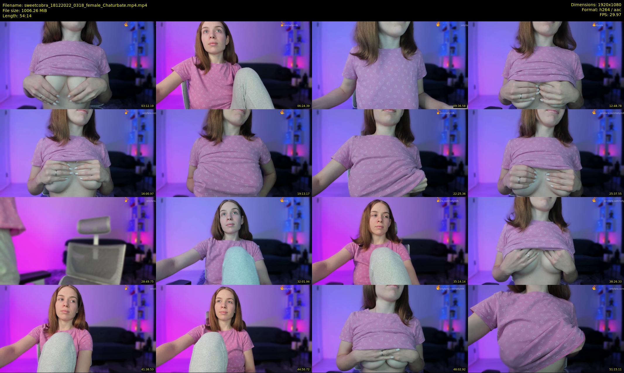 sweetcobra — 55 minute Chaturbate female cam show recording, 1080p, Dec 18, 2022