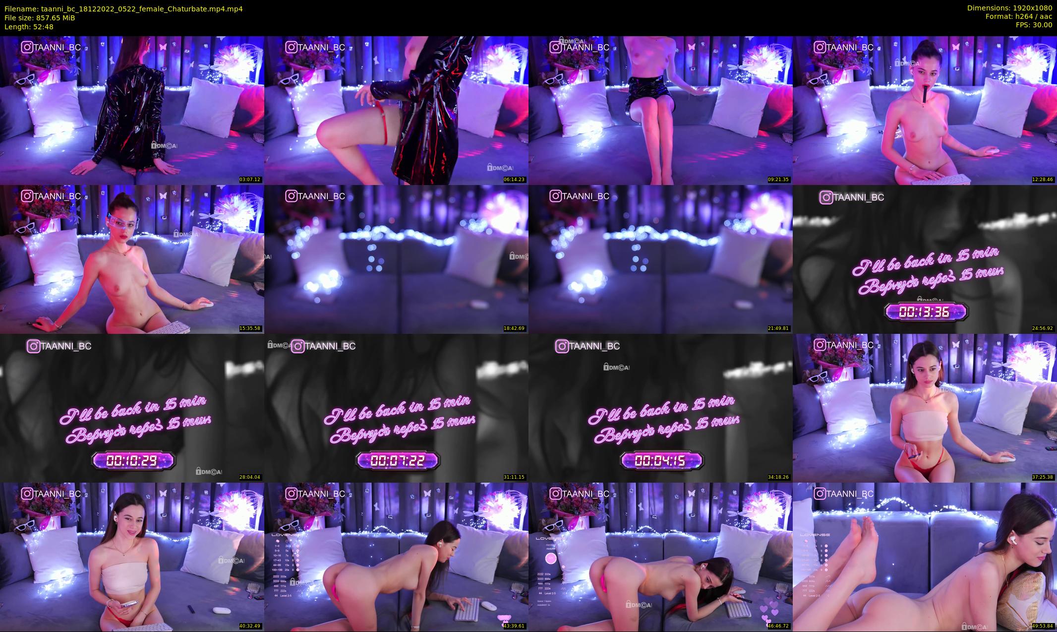 taanni_bc — 53 minute Chaturbate female cam show recording, 1080p, Dec 18, 2022