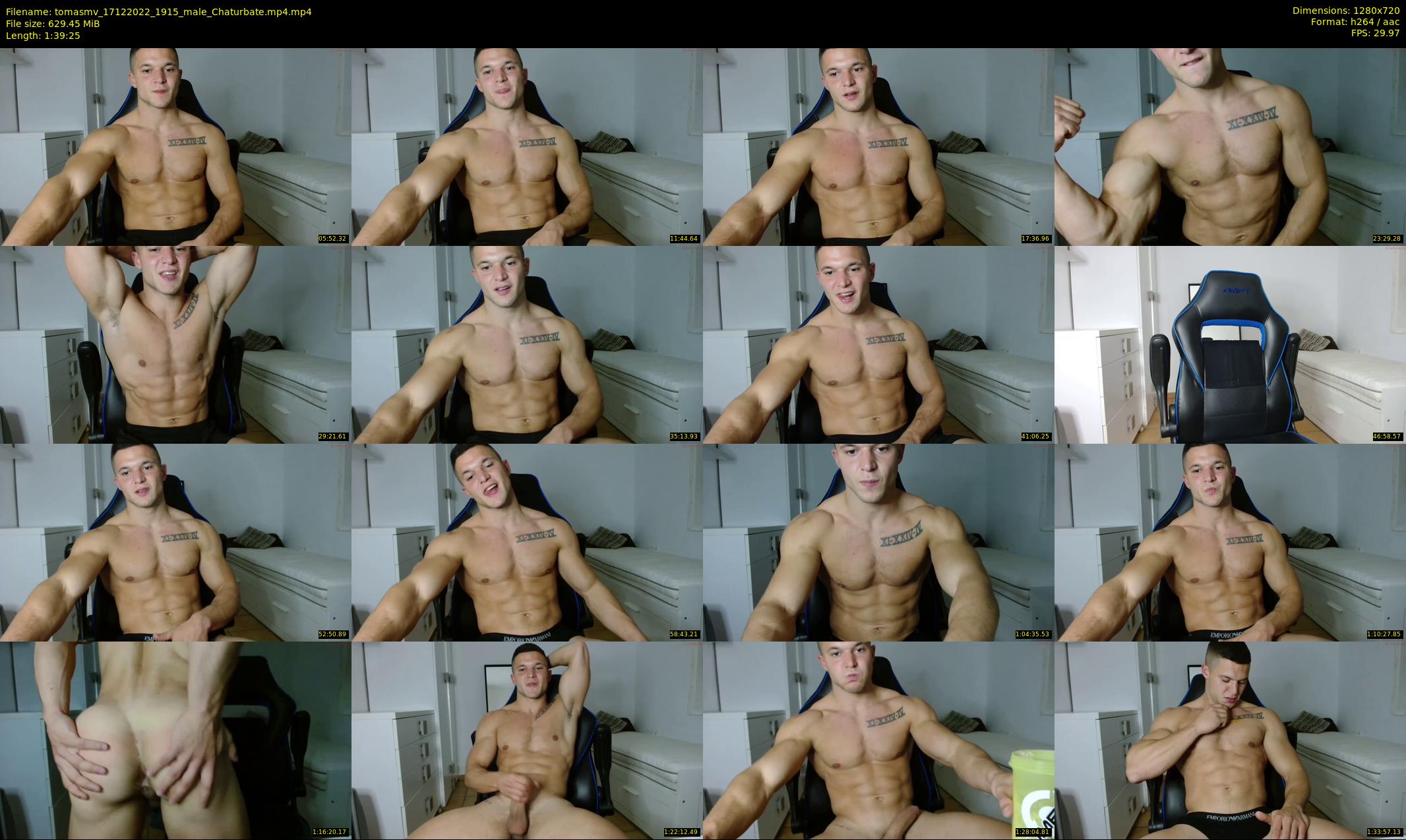 tomasmv — 100 minute Chaturbate male cam show recording, 720p, Dec 17, 2022