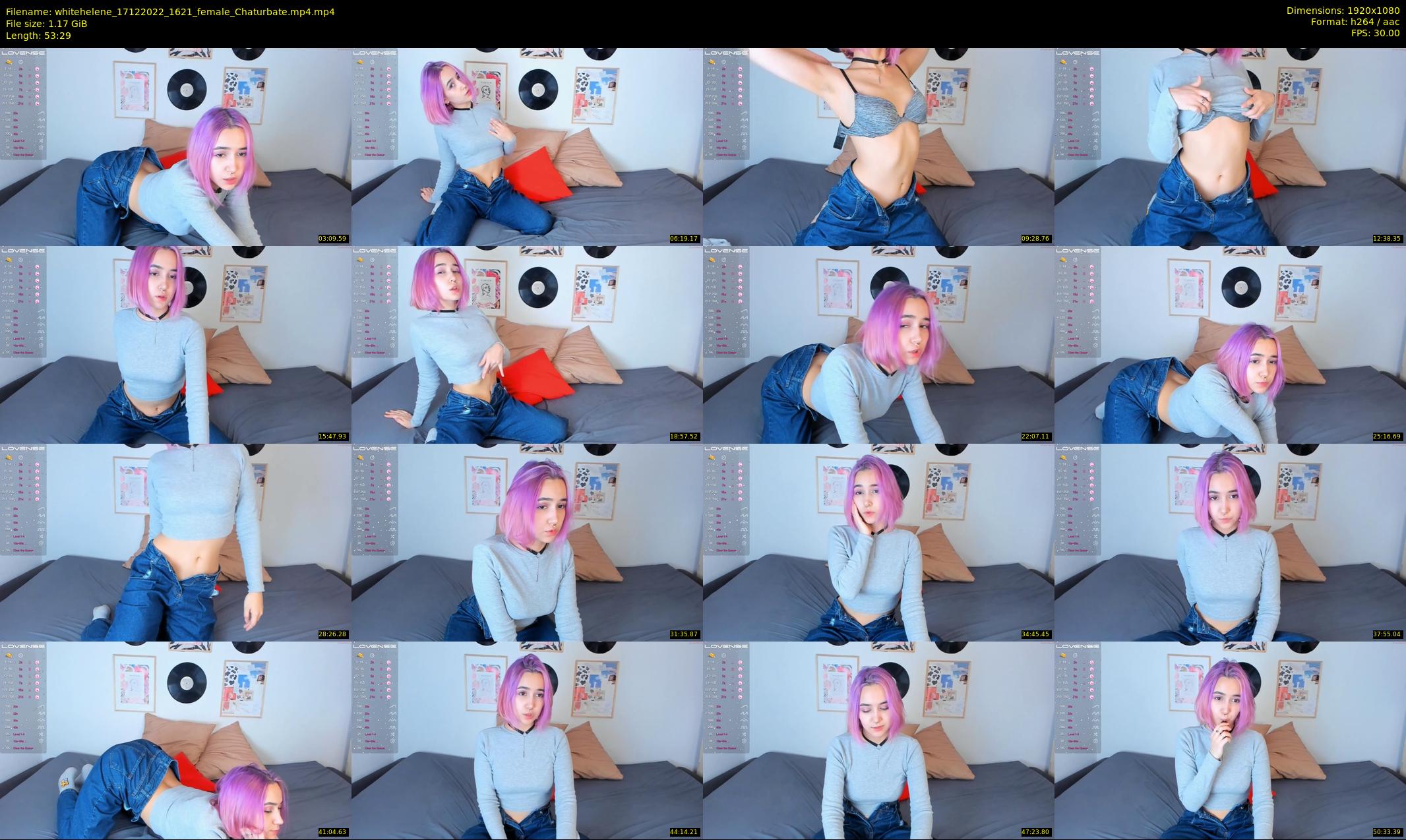 whitehelene — 54 minute Chaturbate female cam show recording, 1080p, Dec 17, 2022