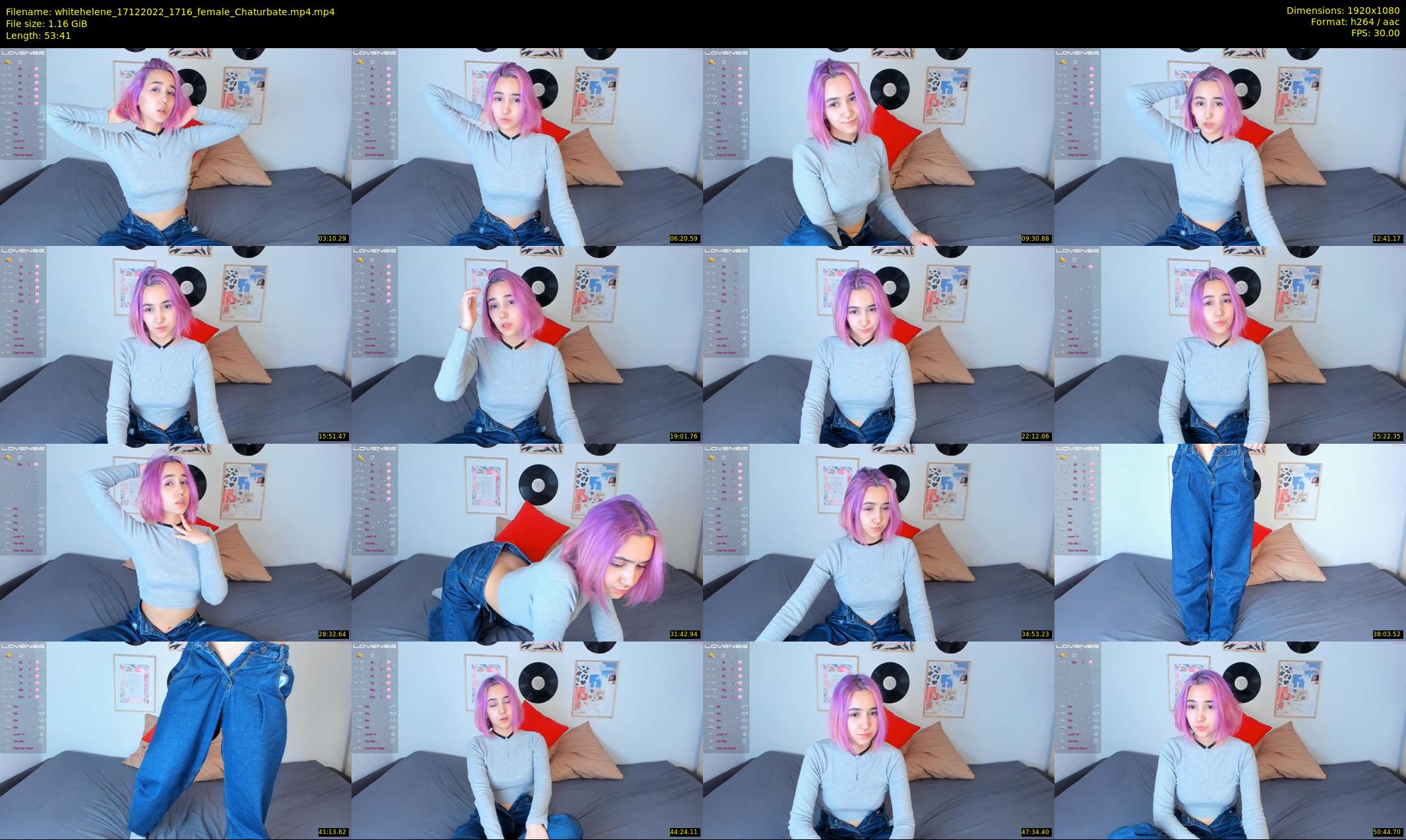 whitehelene — 54 minute Chaturbate female cam show recording, 1080p, Dec 17, 2022