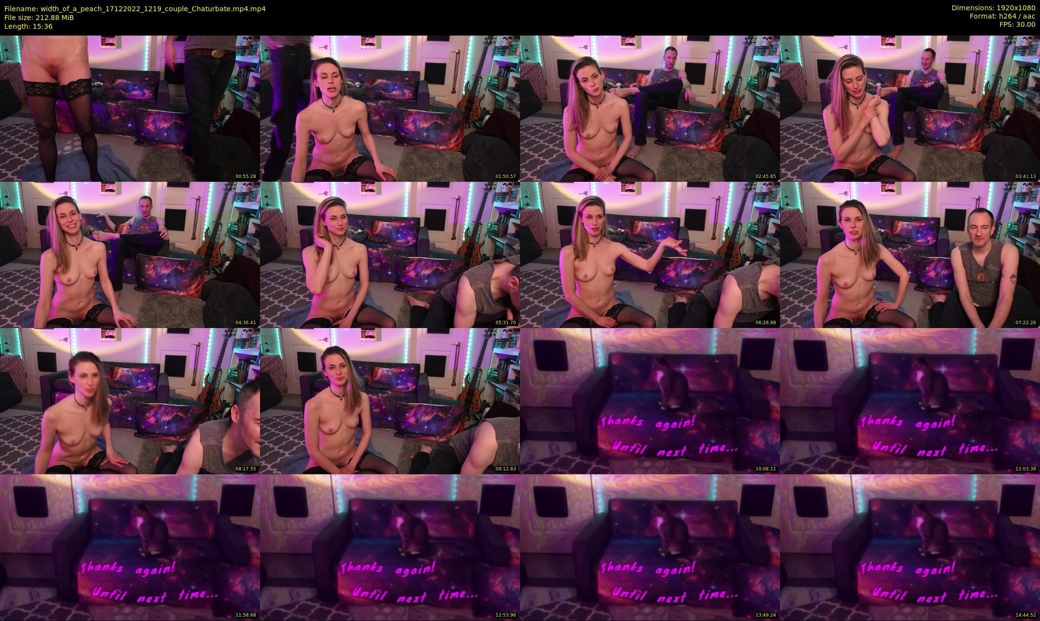 width_of_a_peach — 16 minute Chaturbate couple cam show recording, 1080p, Dec 17, 2022