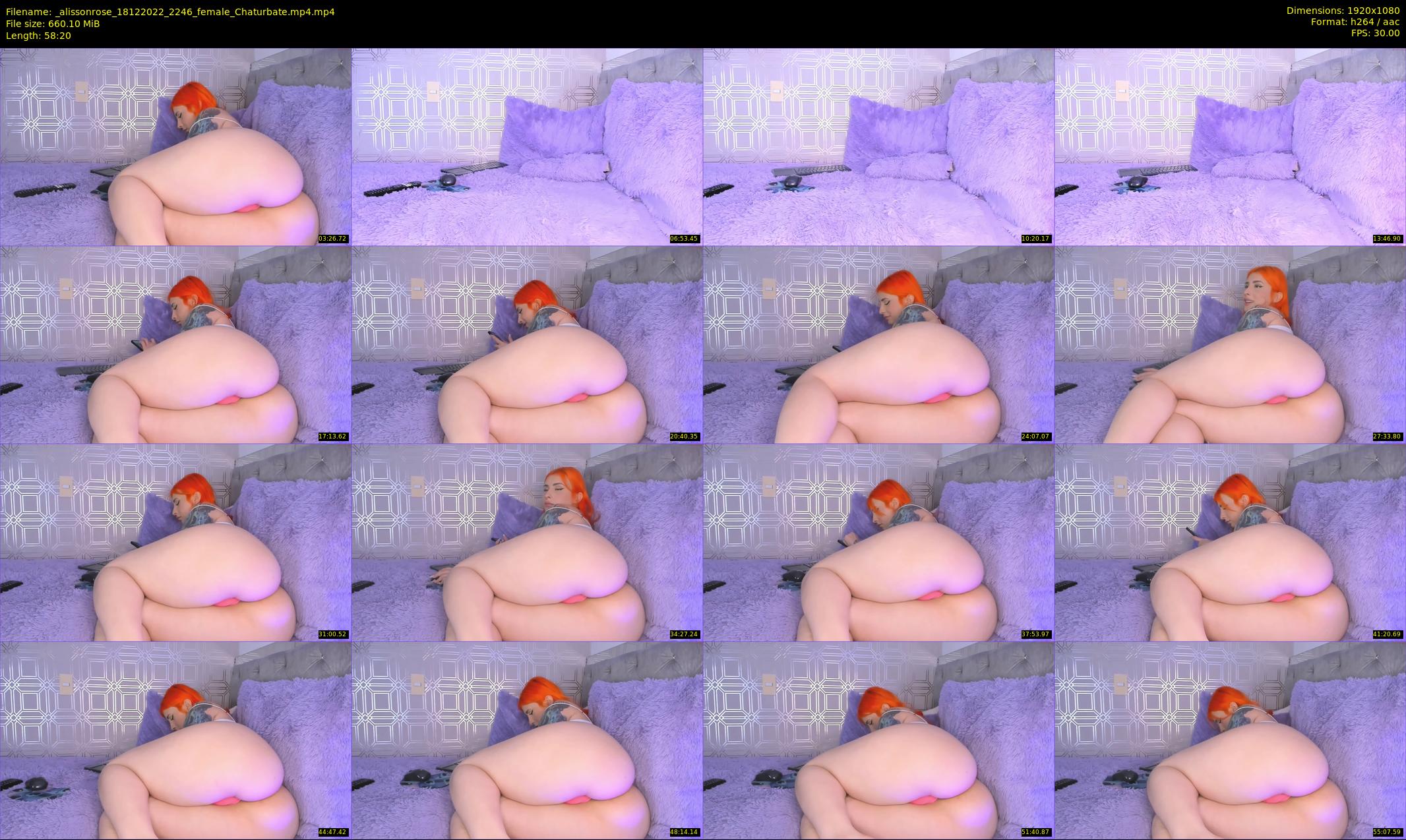_alissonrose — 59 minute Chaturbate female cam show recording, 1080p, Dec 18, 2022