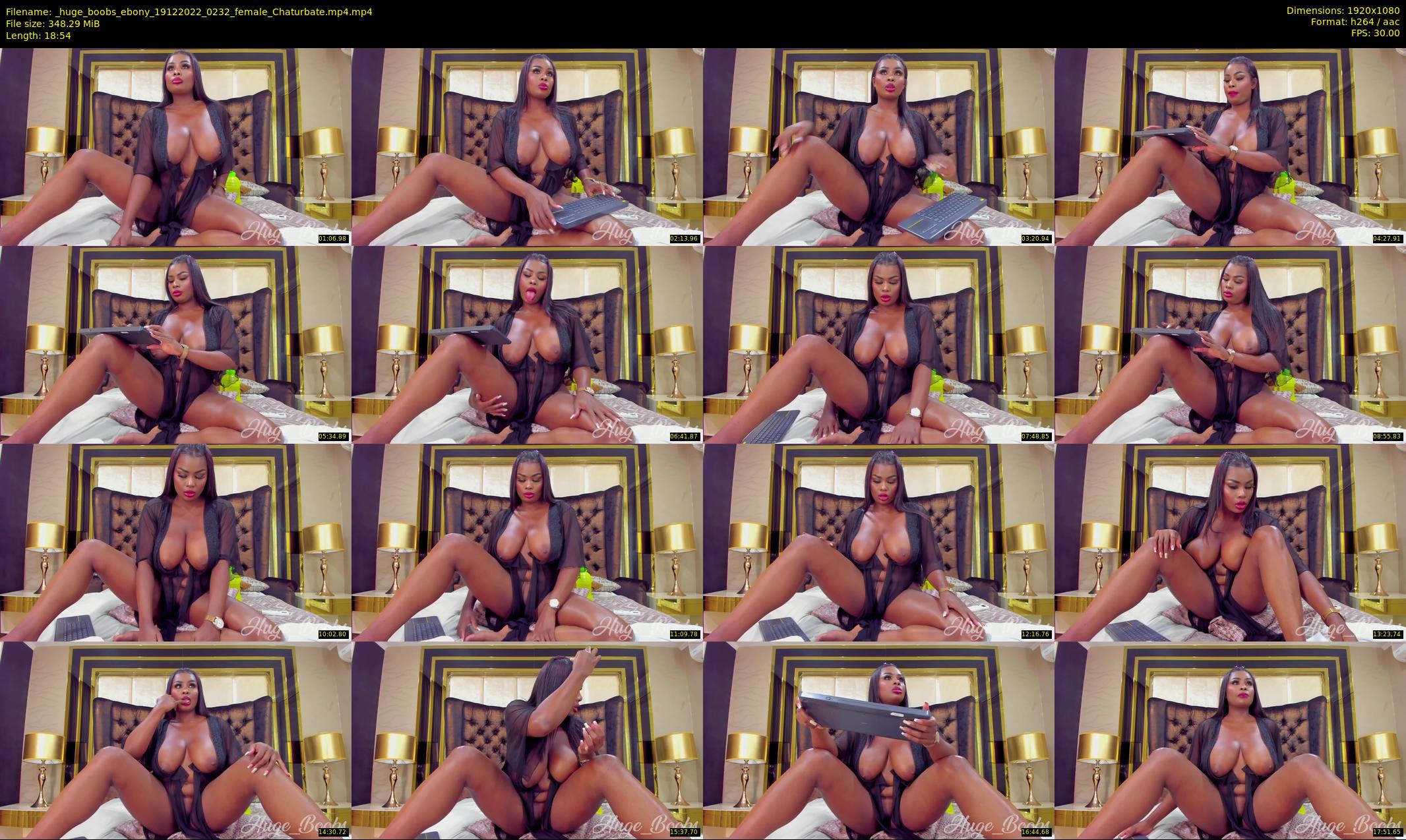 _huge_boobs_ebony — 19 minute Chaturbate female cam show recording, 1080p, Dec 19, 2022