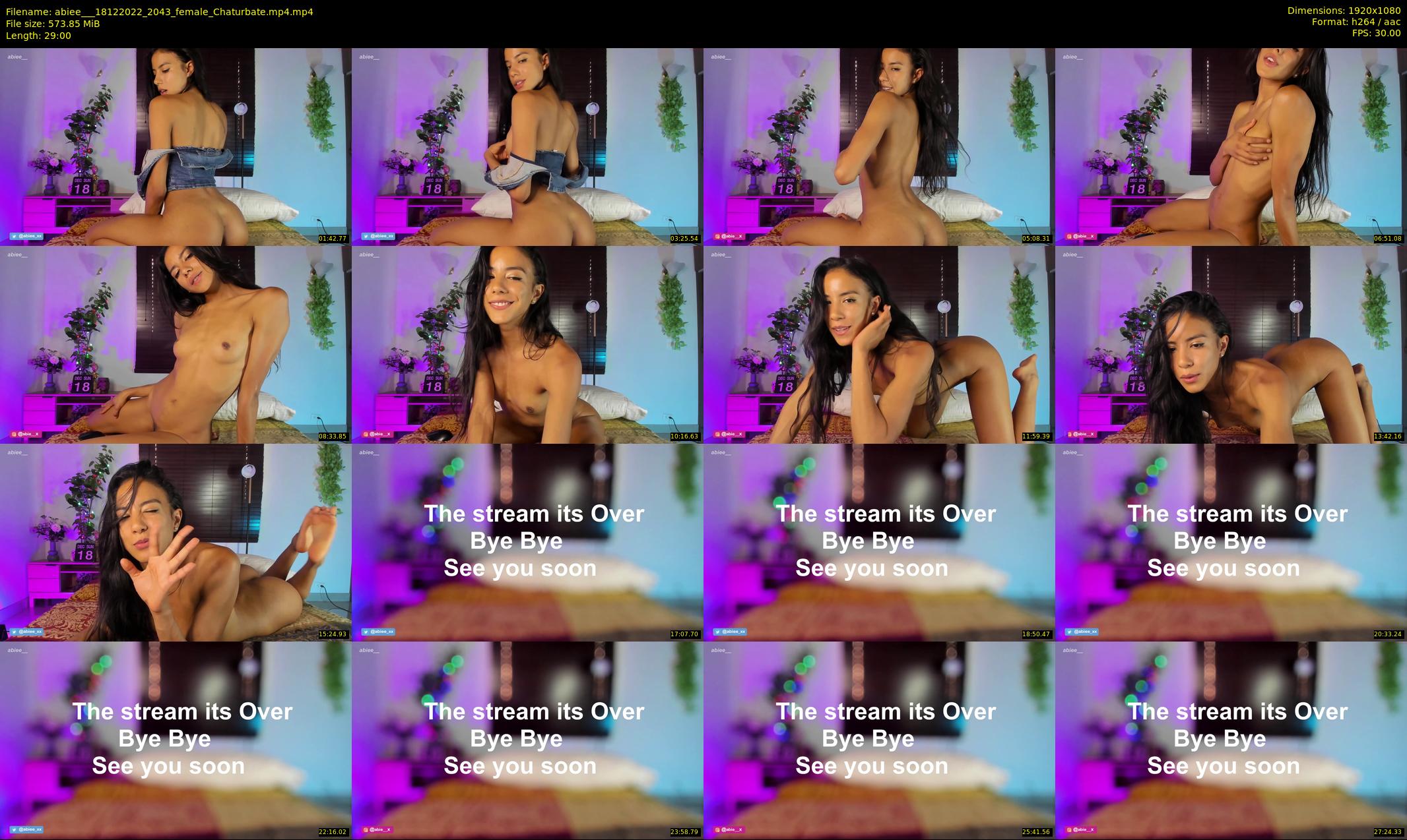 abiee__ — 29 minute Chaturbate female cam show recording, 1080p, Dec 18, 2022