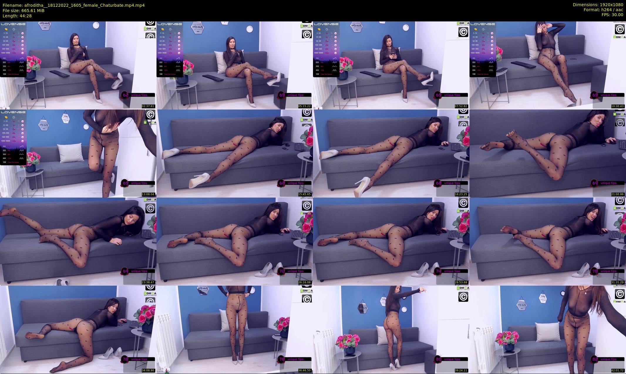 afroditha_ — 45 minute Chaturbate female cam show recording, 1080p, Dec 18, 2022