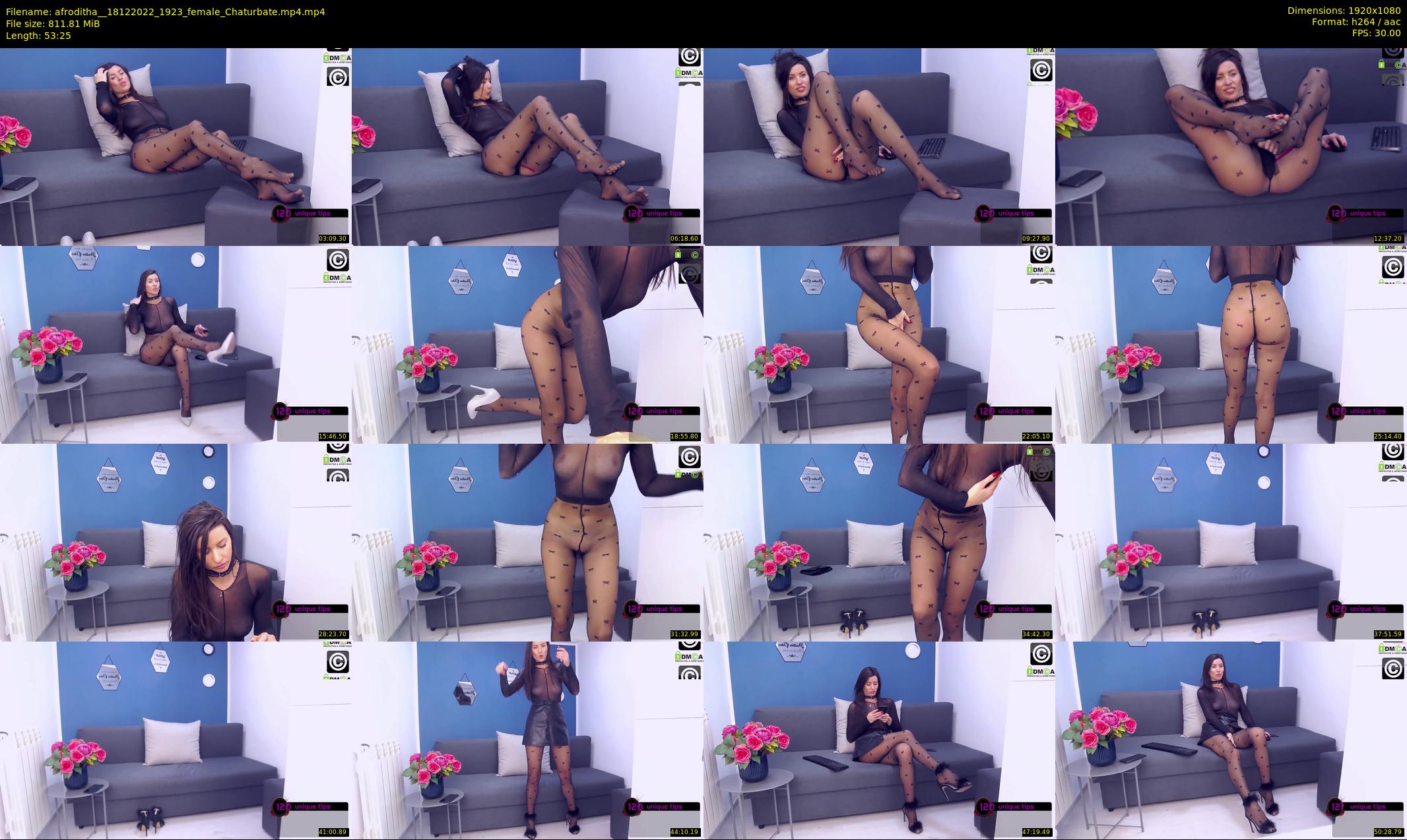 afroditha_ — 54 minute Chaturbate female cam show recording, 1080p, Dec 18, 2022