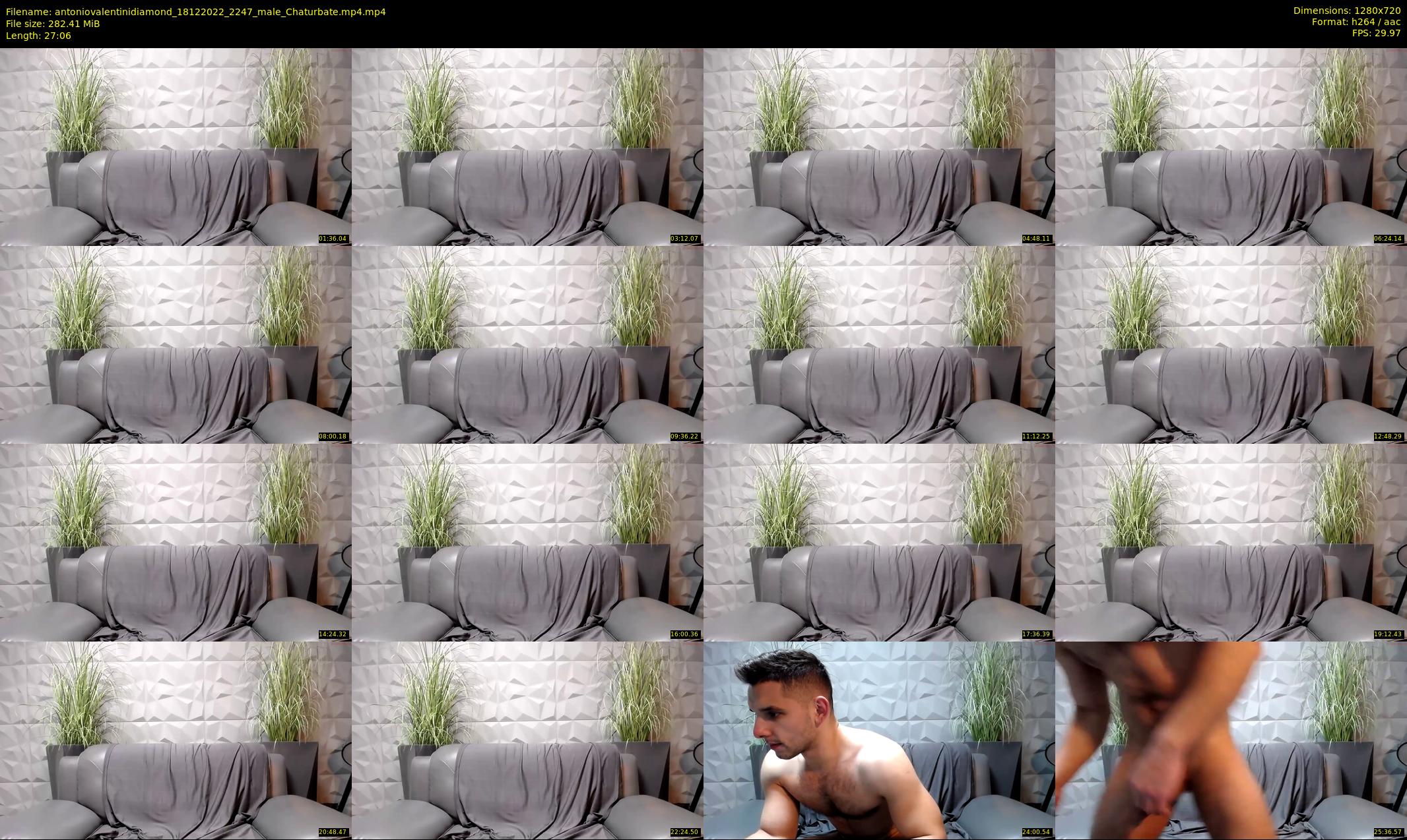 antoniovalentinidiamond — 28 minute Chaturbate male cam show recording, 720p, Dec 18, 2022