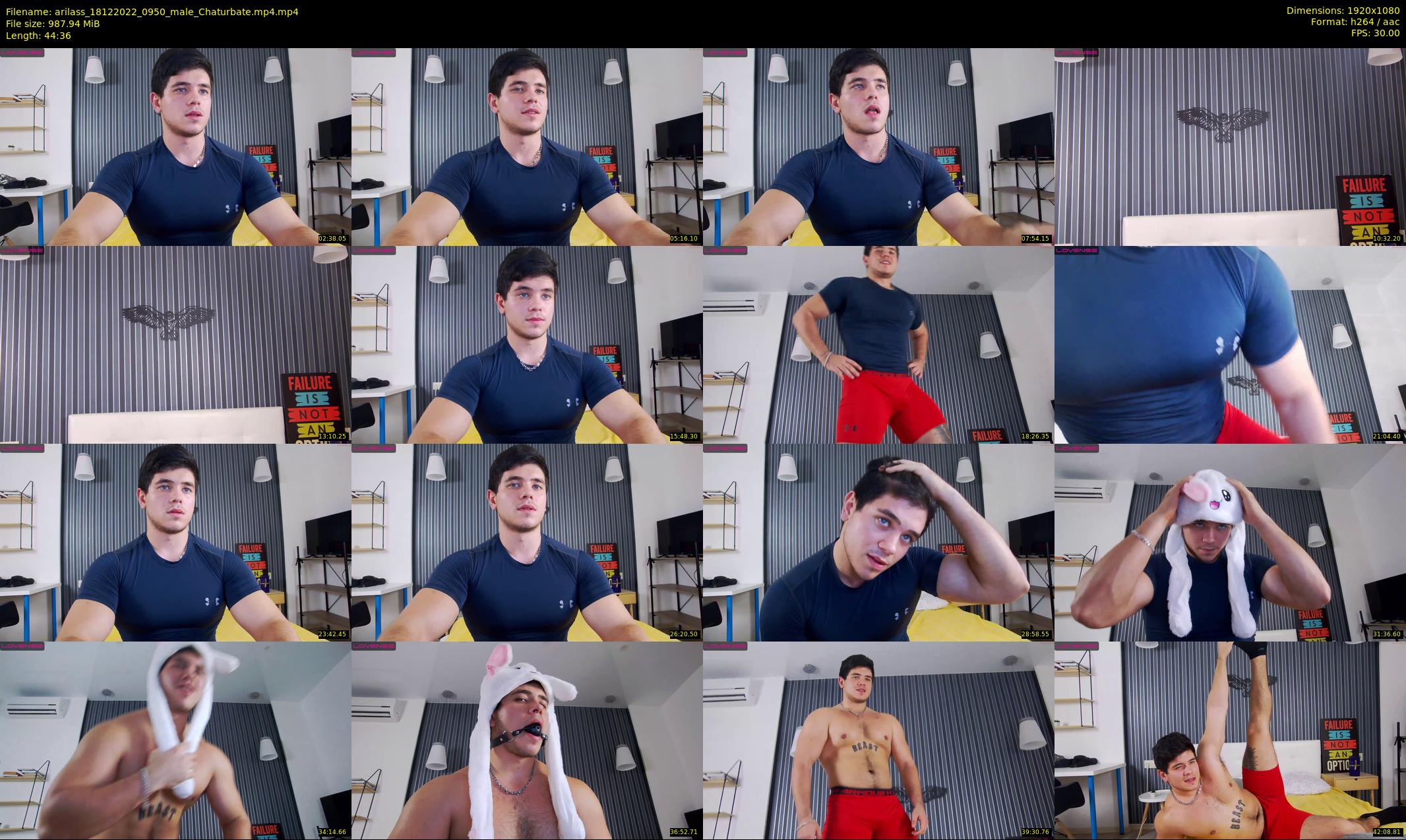 arilass — 45 minute Chaturbate male cam show recording, 1080p, Dec 18, 2022