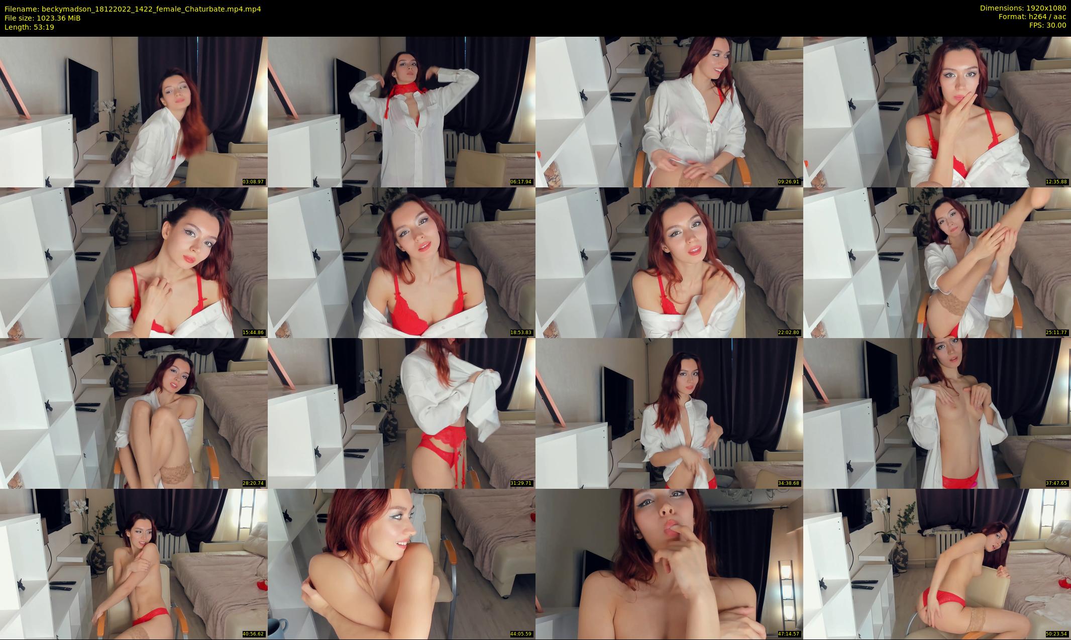 beckymadson — 54 minute Chaturbate female cam show recording, 1080p, Dec 18, 2022