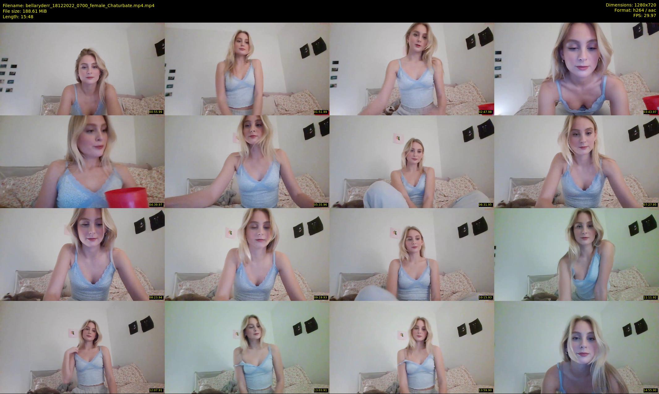 bellaryderr — 16 minute Chaturbate female cam show recording, 720p, Dec 18, 2022