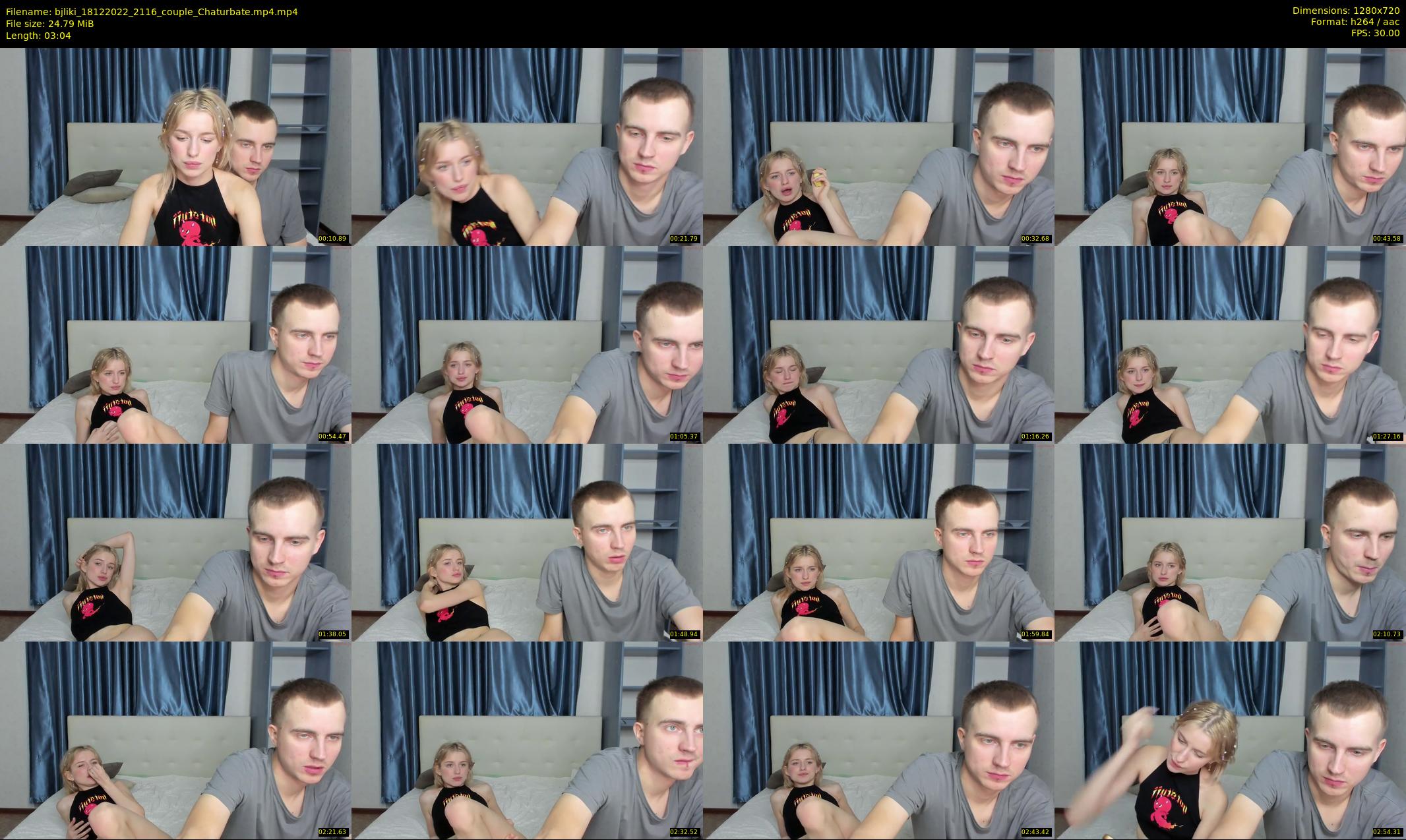 bjliki — 4 minute Chaturbate couple cam show recording, 720p, Dec 18, 2022