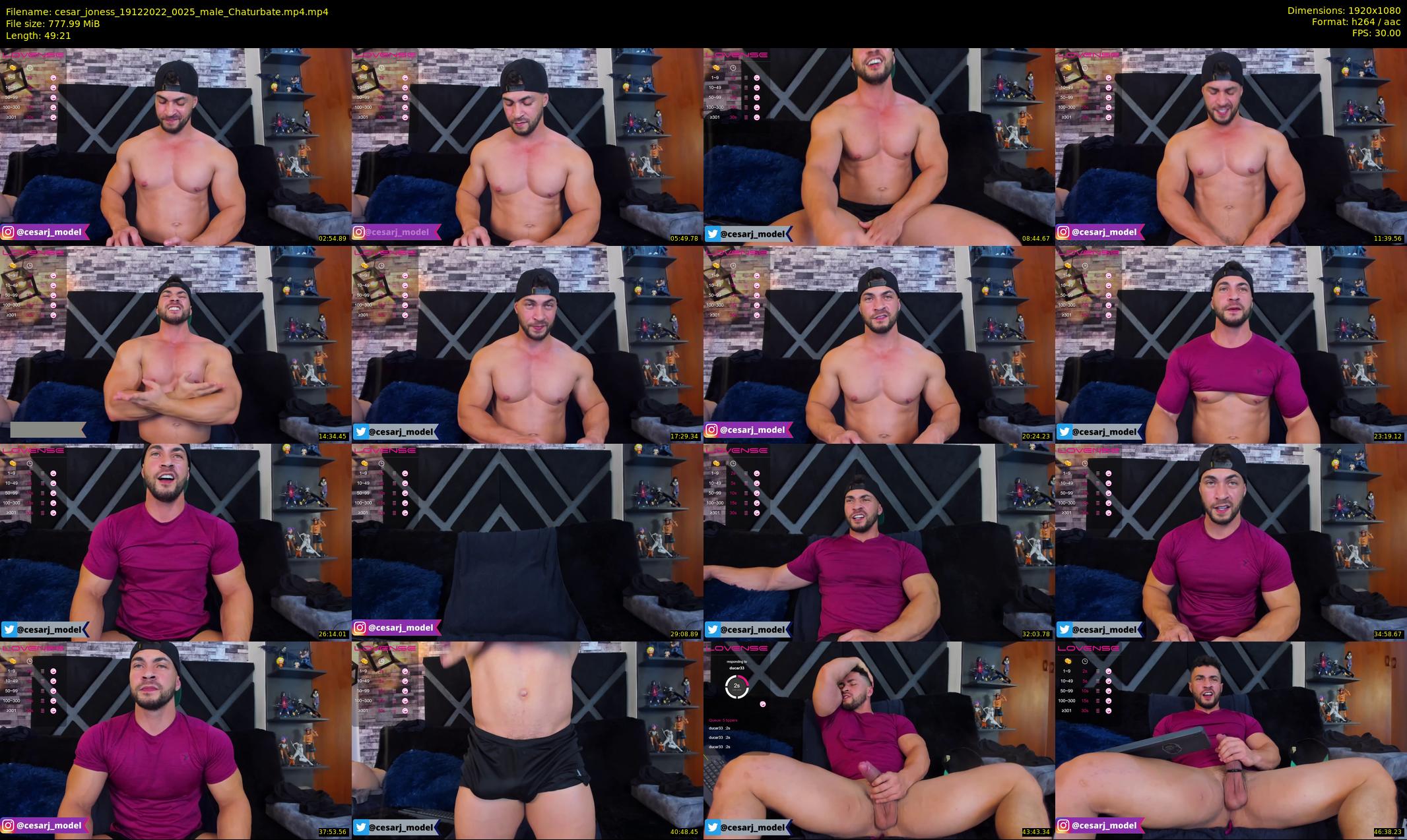cesar_joness — 50 minute Chaturbate male cam show recording, 1080p, Dec 19, 2022