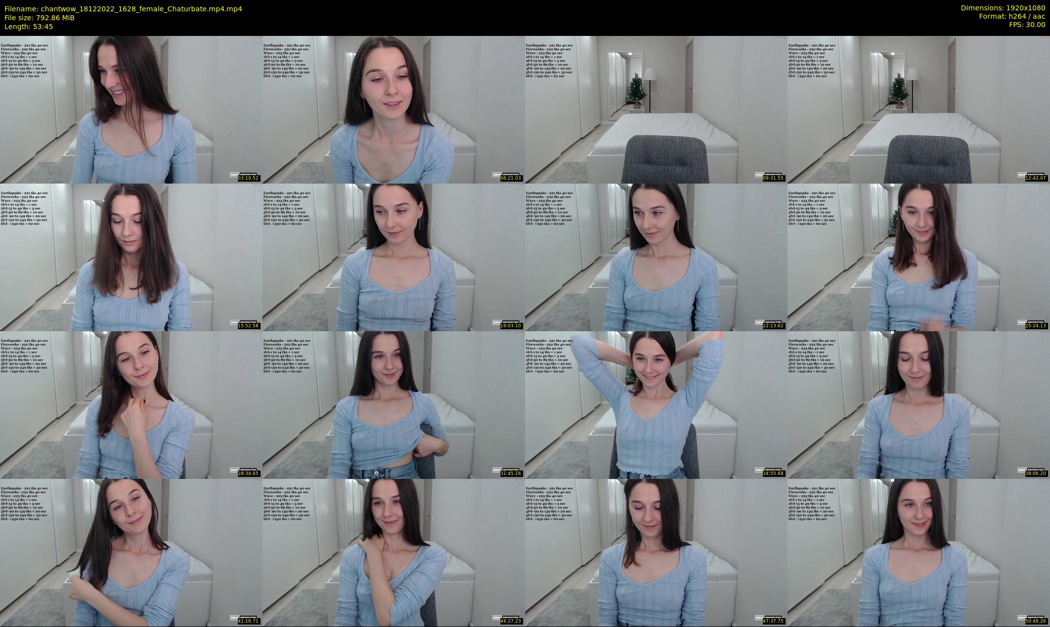 chantwow — 54 minute Chaturbate female cam show recording, 1080p, Dec 18, 2022