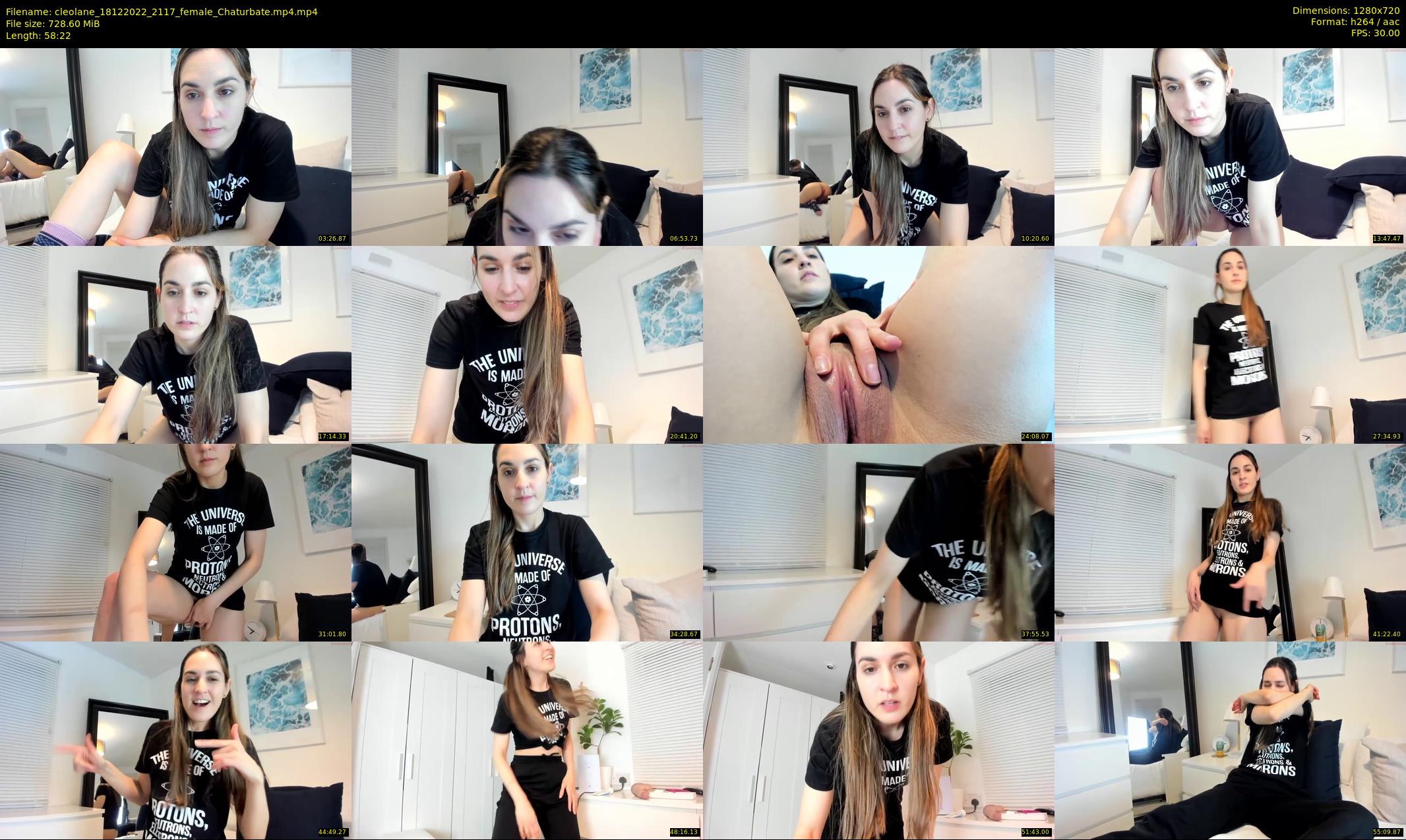 cleolane — 59 minute Chaturbate female cam show recording, 720p, Dec 18, 2022