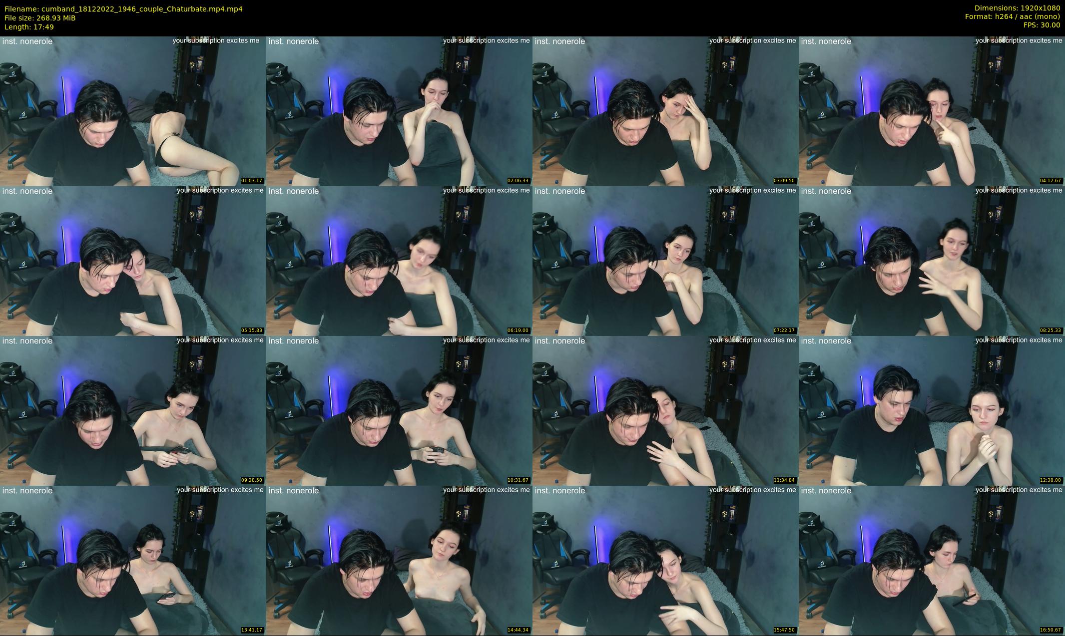 cumband — 18 minute Chaturbate couple cam show recording, 1080p, Dec 18, 2022
