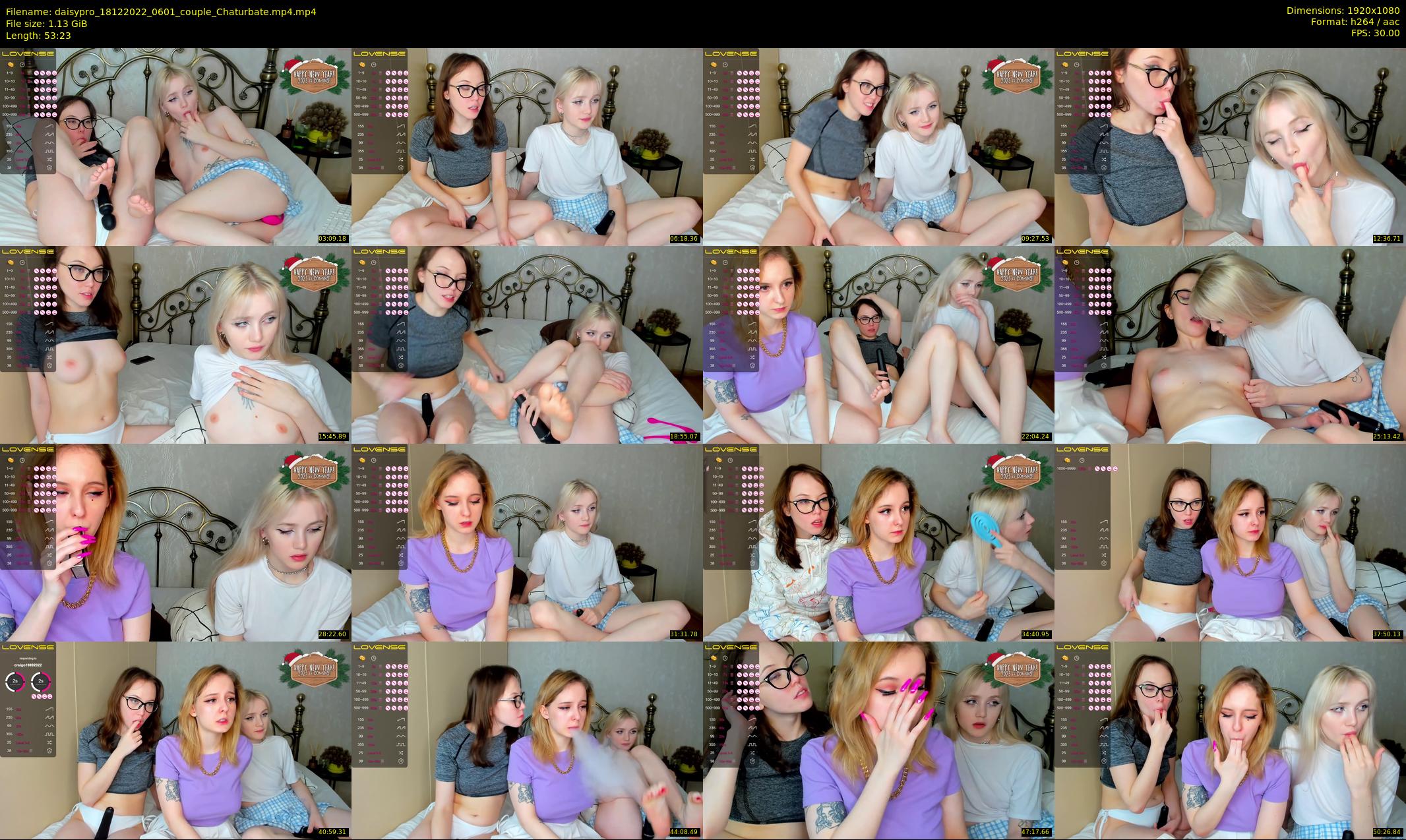 daisypro — 54 minute Chaturbate couple cam show recording, 1080p, Dec 18, 2022