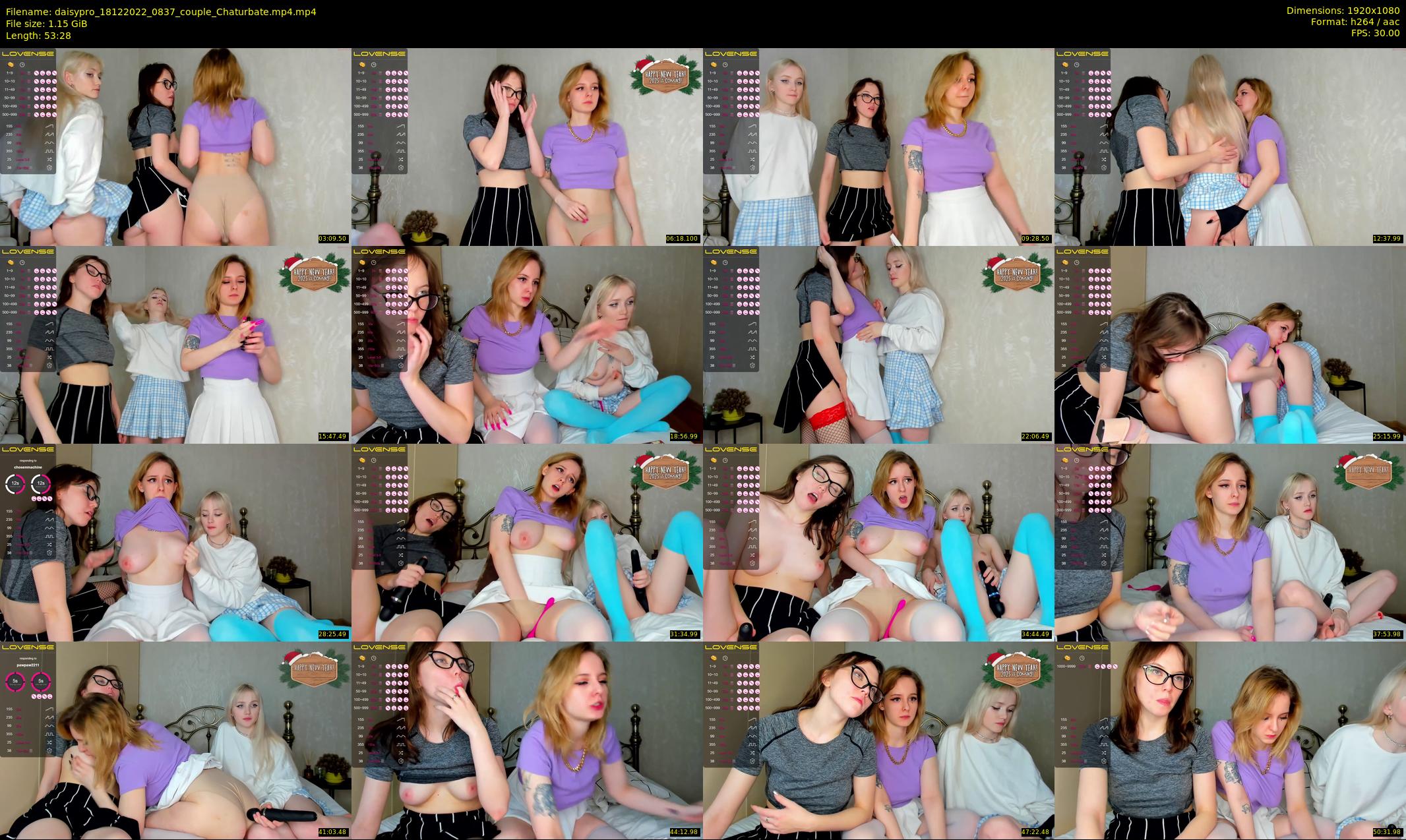 daisypro — 54 minute Chaturbate couple cam show recording, 1080p, Dec 18, 2022