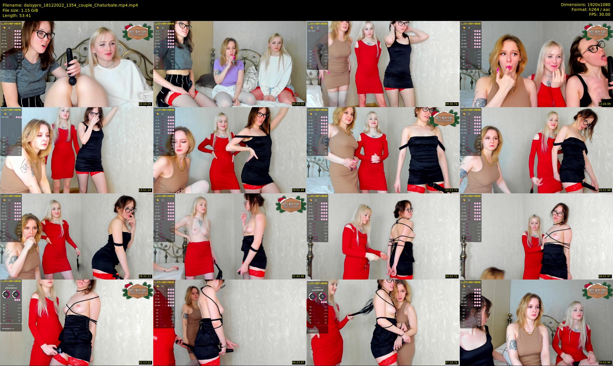 daisypro — 54 minute Chaturbate couple cam show recording, 1080p, Dec 18, 2022