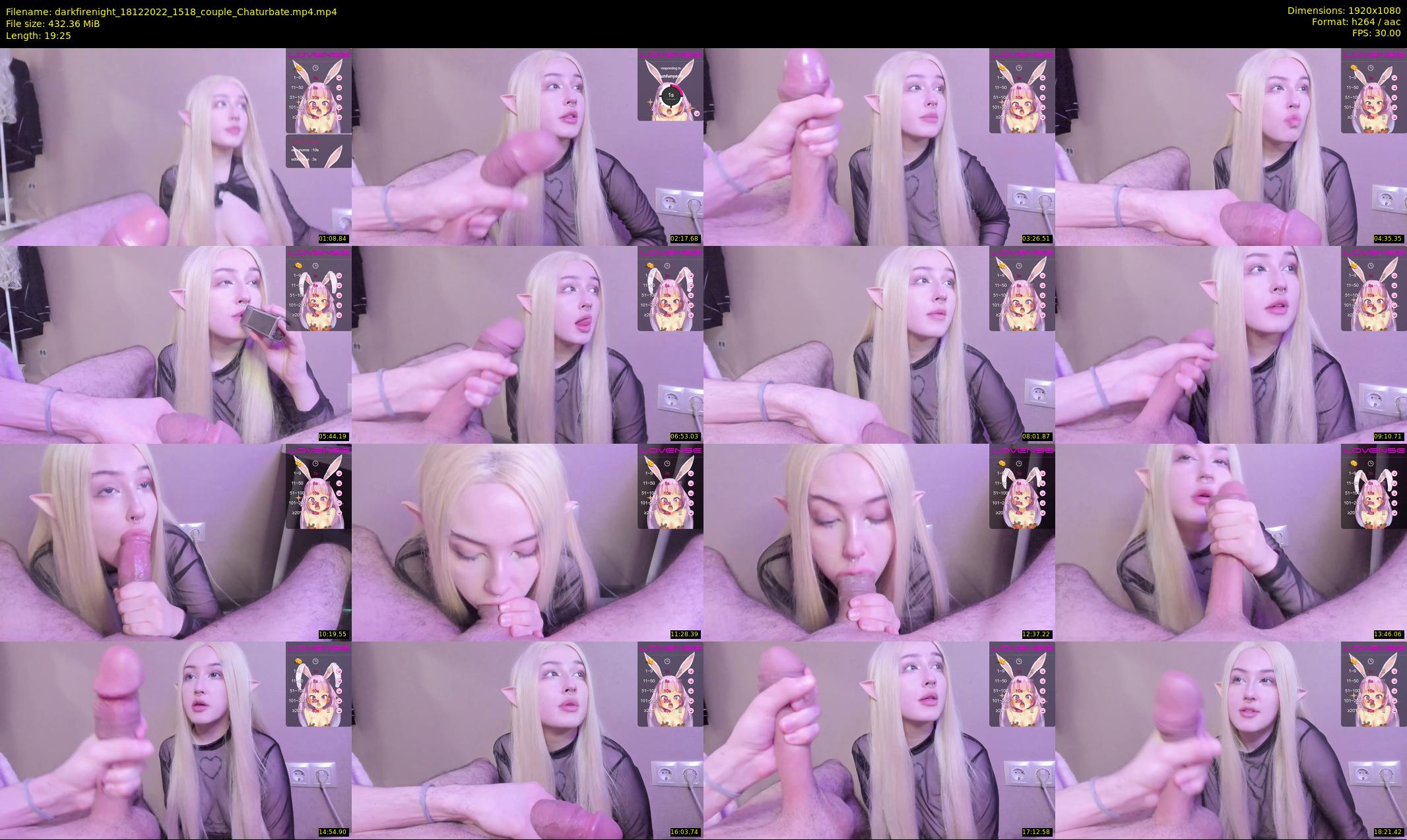 darkfirenight — 20 minute Chaturbate couple cam show recording, 1080p, Dec 18, 2022