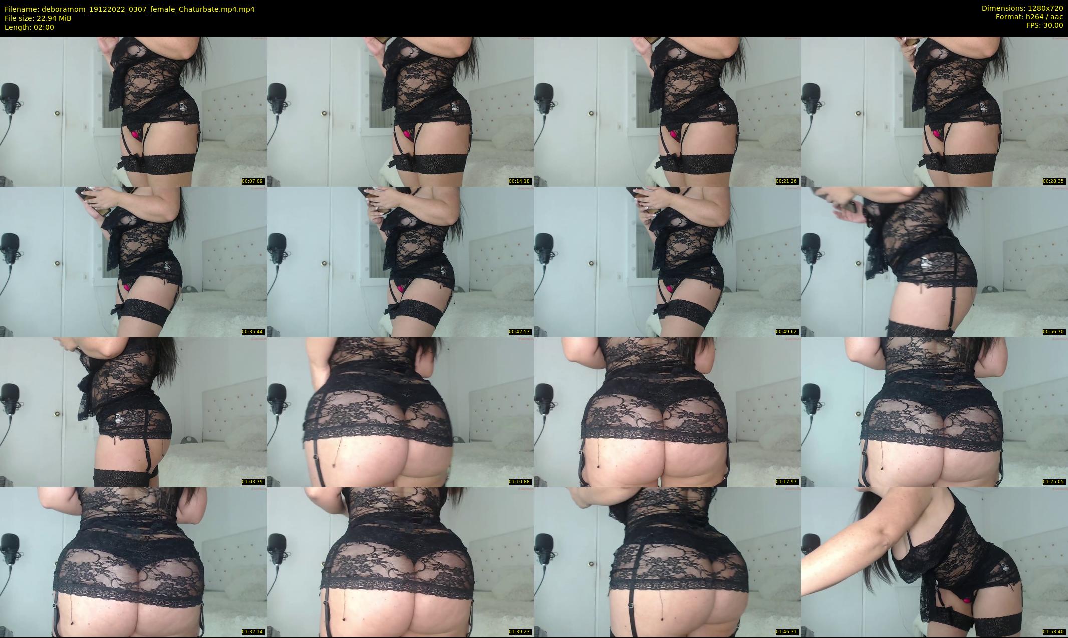 deboramom — 2 minute Chaturbate female cam show recording, 720p, Dec 19, 2022