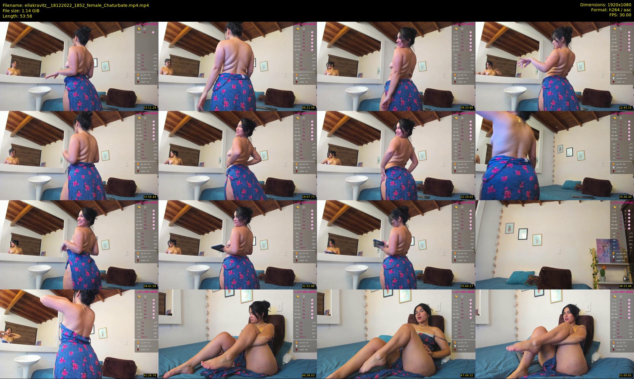 ellakravitz_ — 54 minute Chaturbate female cam show recording, 1080p, Dec 18, 2022