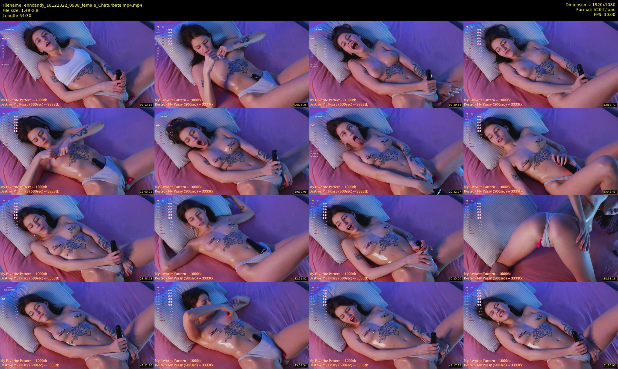 enncandy — 55 minute Chaturbate female cam show recording, 1080p, Dec 18, 2022