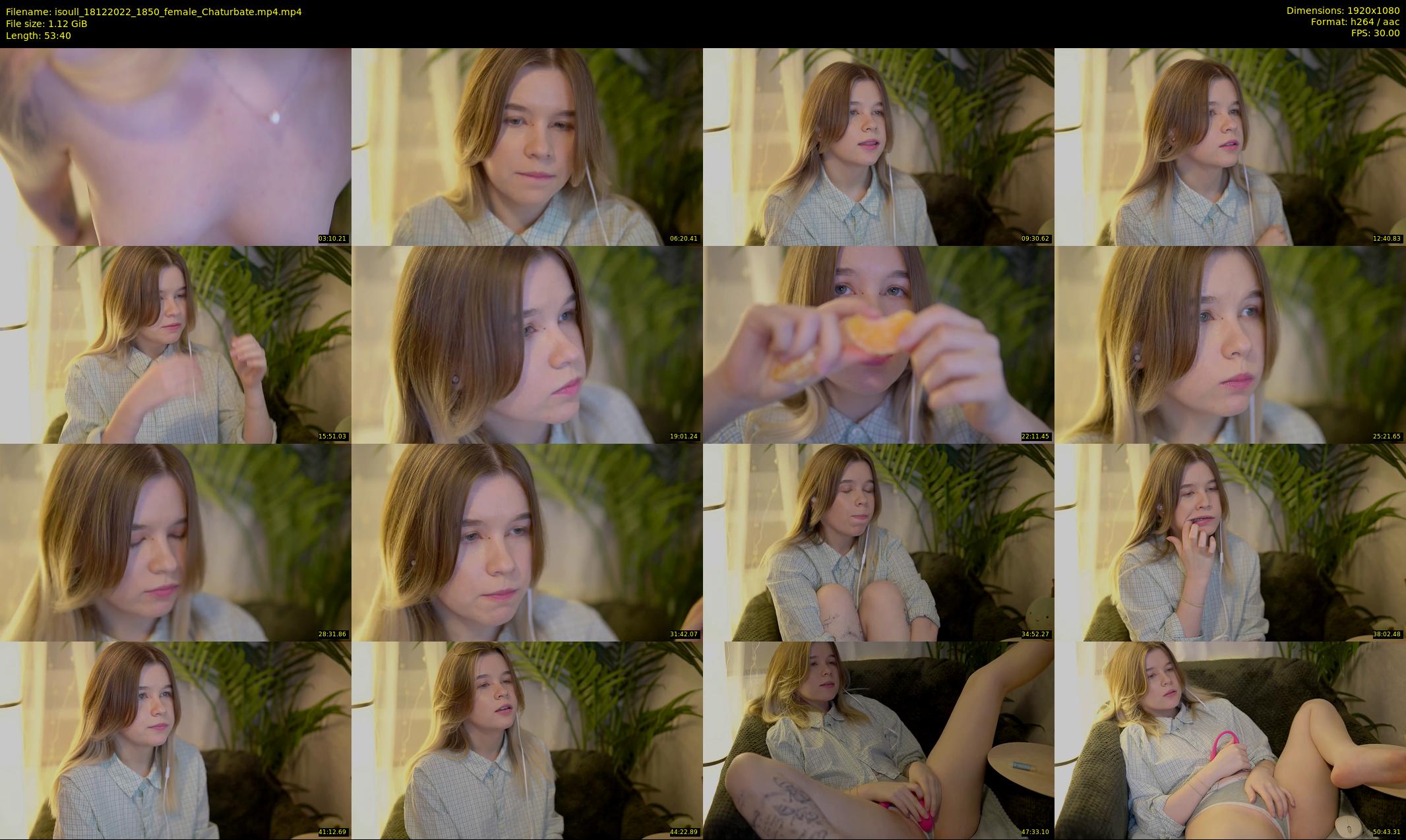 isoull — 54 minute Chaturbate female cam show recording, 1080p, Dec 18, 2022